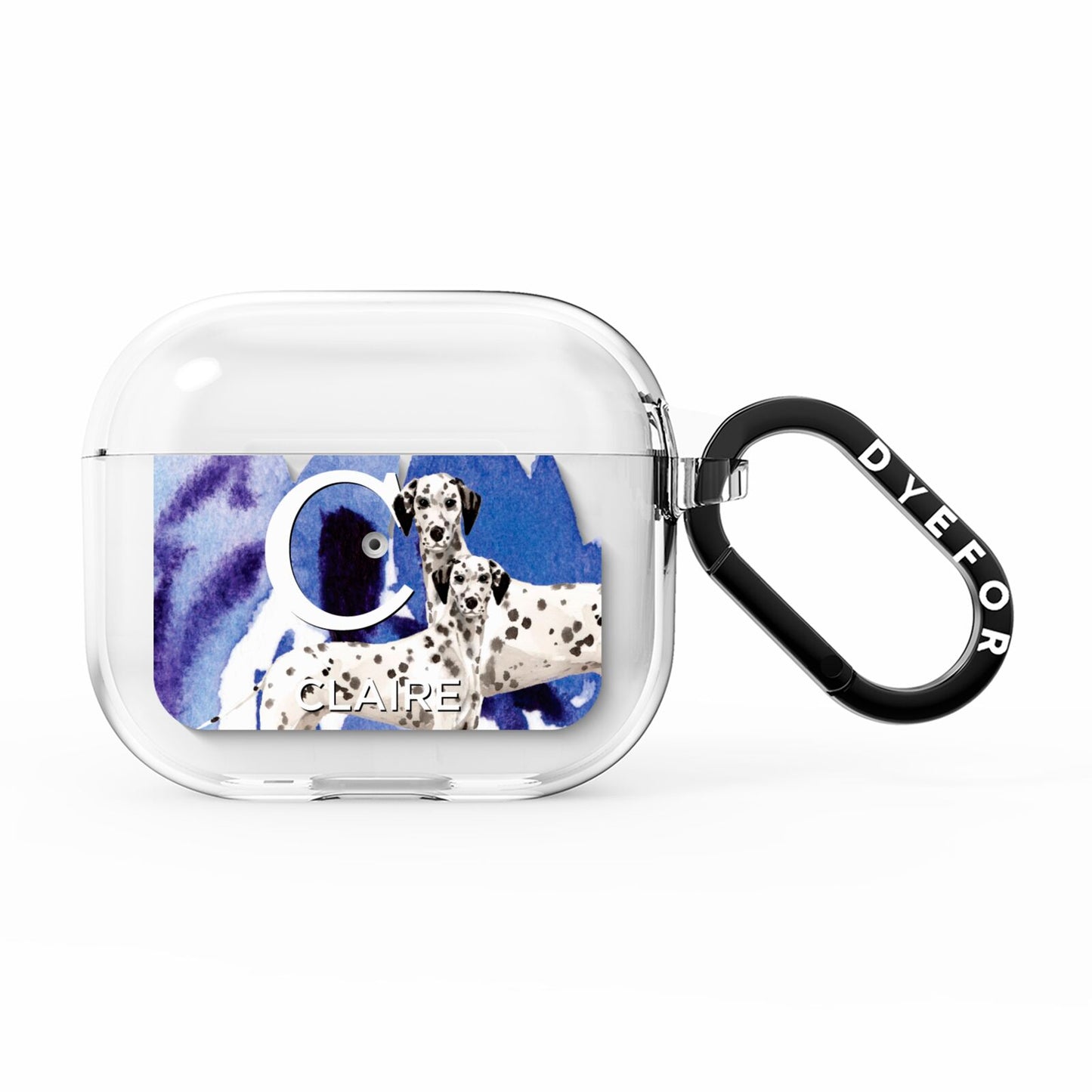 Personalised Dalmatian AirPods Clear Case 3rd Gen