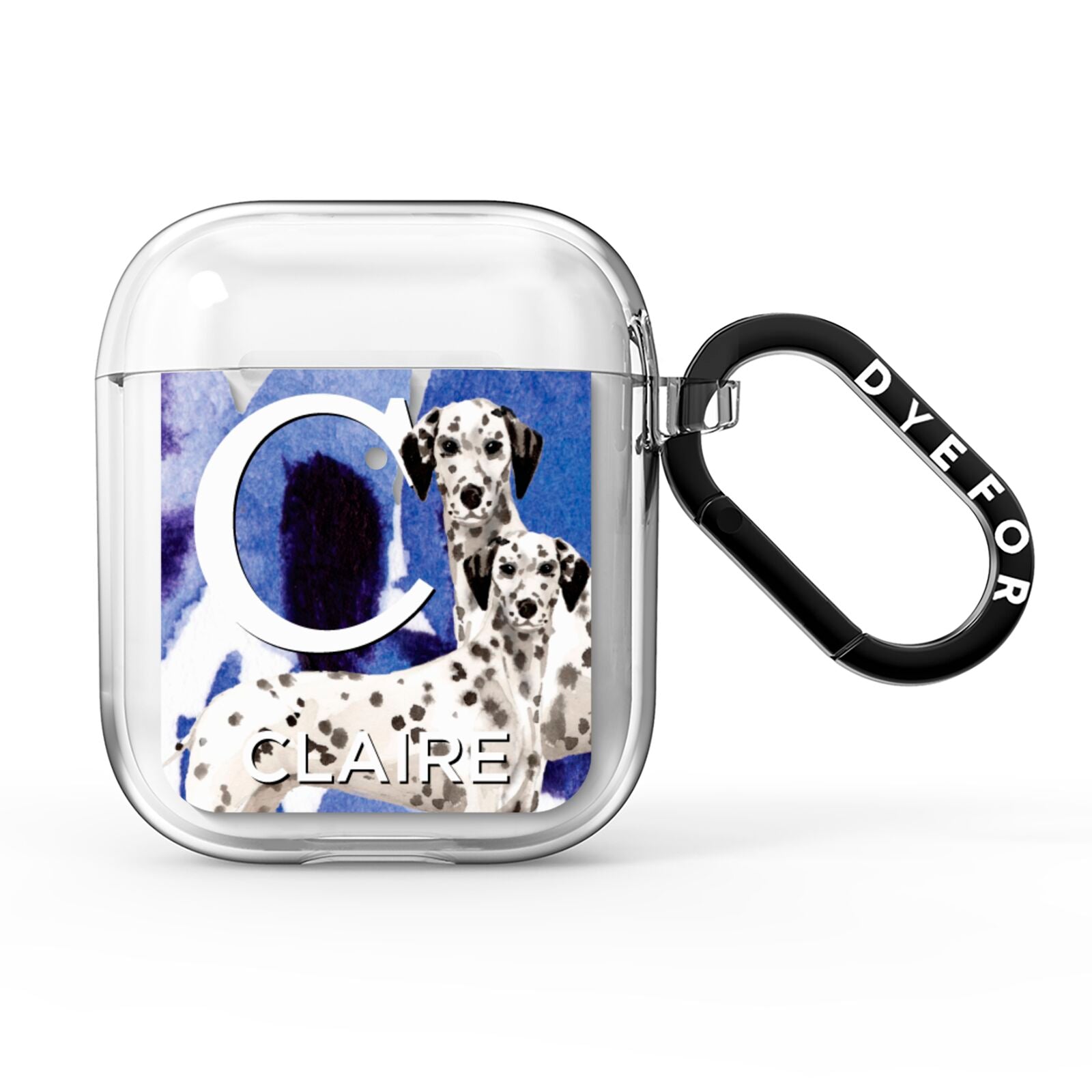 Personalised Dalmatian AirPods Clear Case