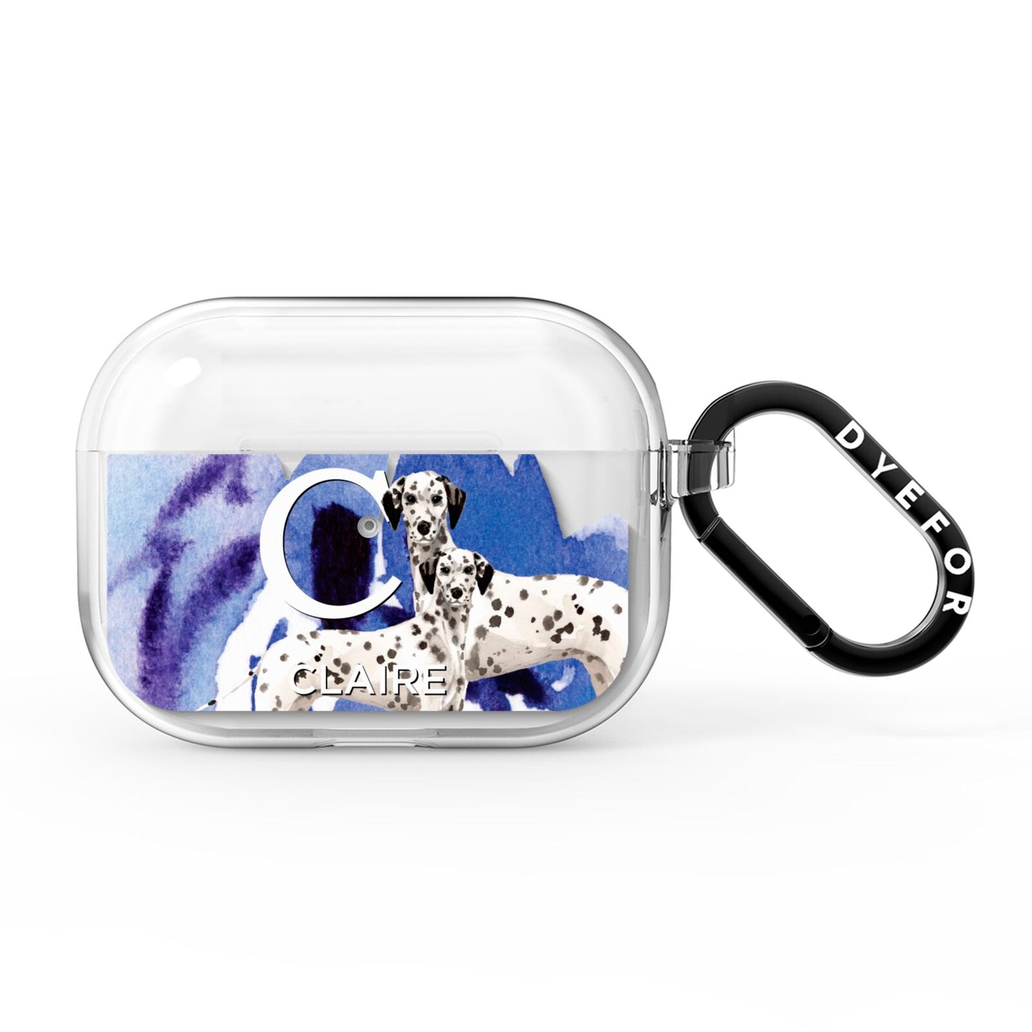 Personalised Dalmatian AirPods Pro Clear Case