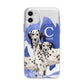 Personalised Dalmatian Apple iPhone 11 in White with Bumper Case