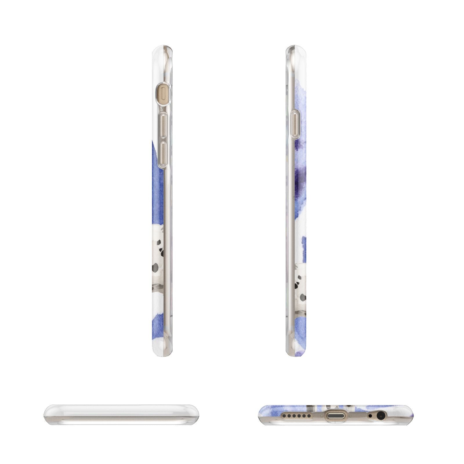 Personalised Dalmatian Apple iPhone 6 3D Wrap Tough Case Alternative Image Angles