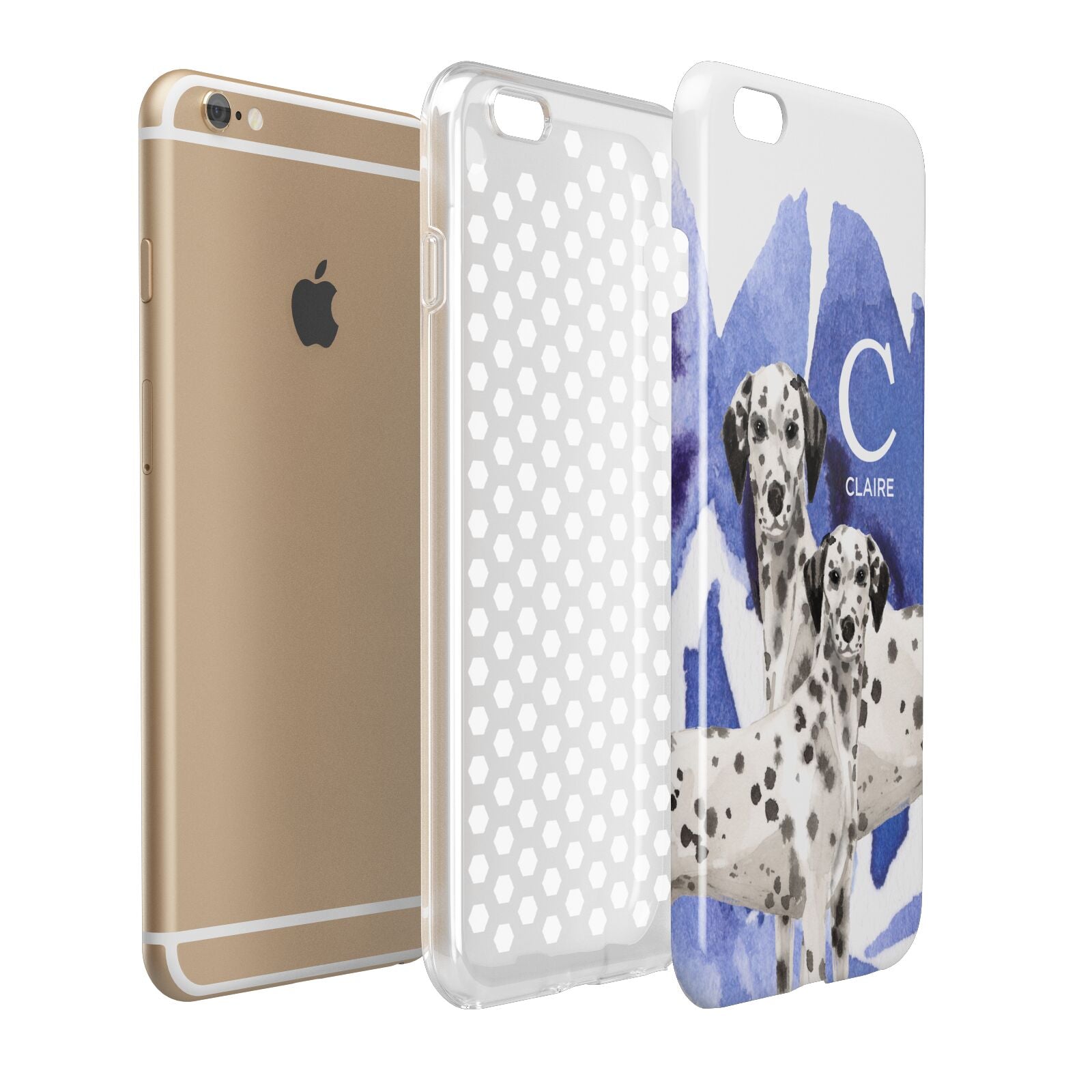 Personalised Dalmatian Apple iPhone 6 Plus 3D Tough Case Expand Detail Image