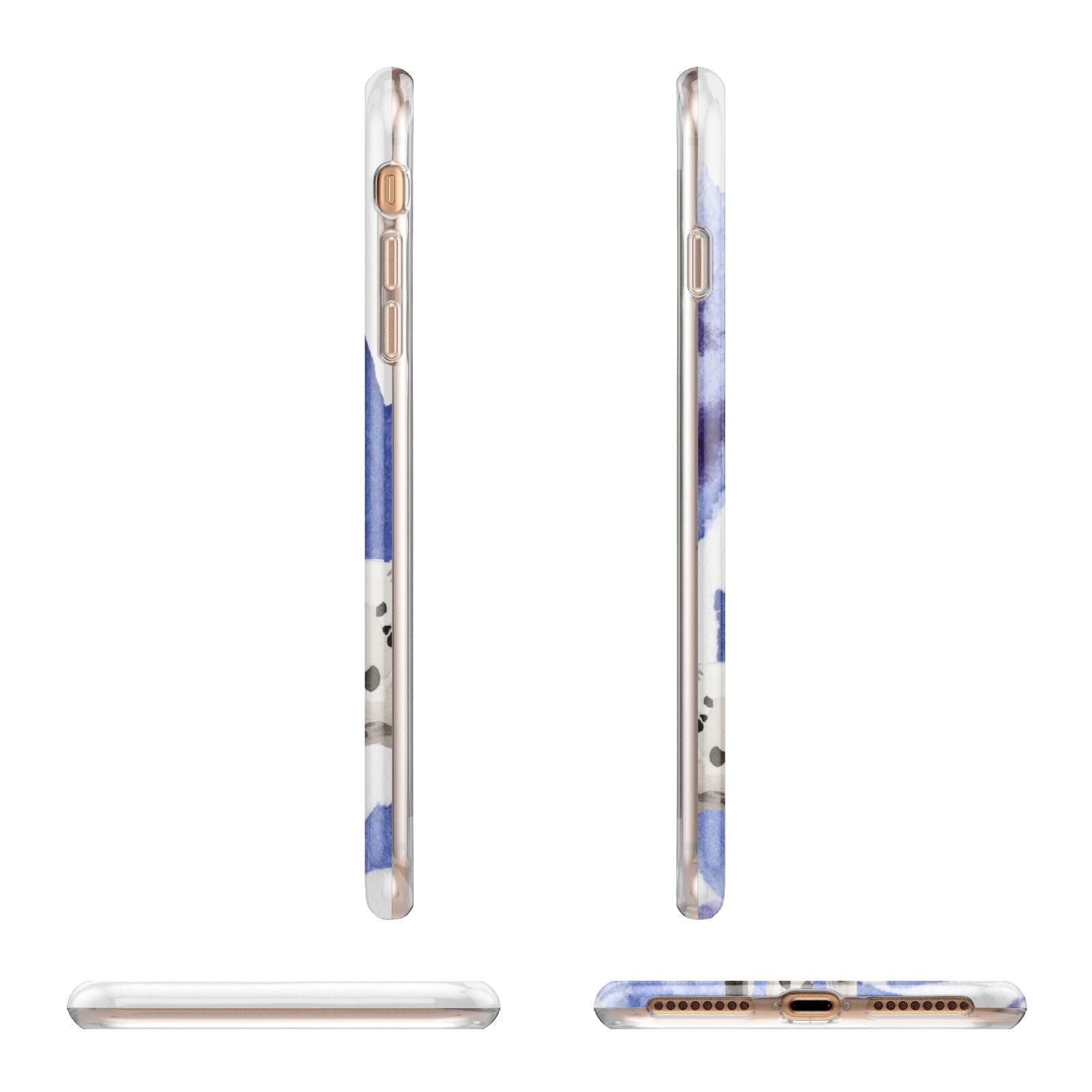 Personalised Dalmatian Apple iPhone 7 8 Plus 3D Wrap Tough Case Alternative Image Angles