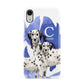 Personalised Dalmatian Apple iPhone XR White 3D Snap Case