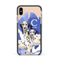 Personalised Dalmatian Apple iPhone Xs Max Impact Case Black Edge on Gold Phone