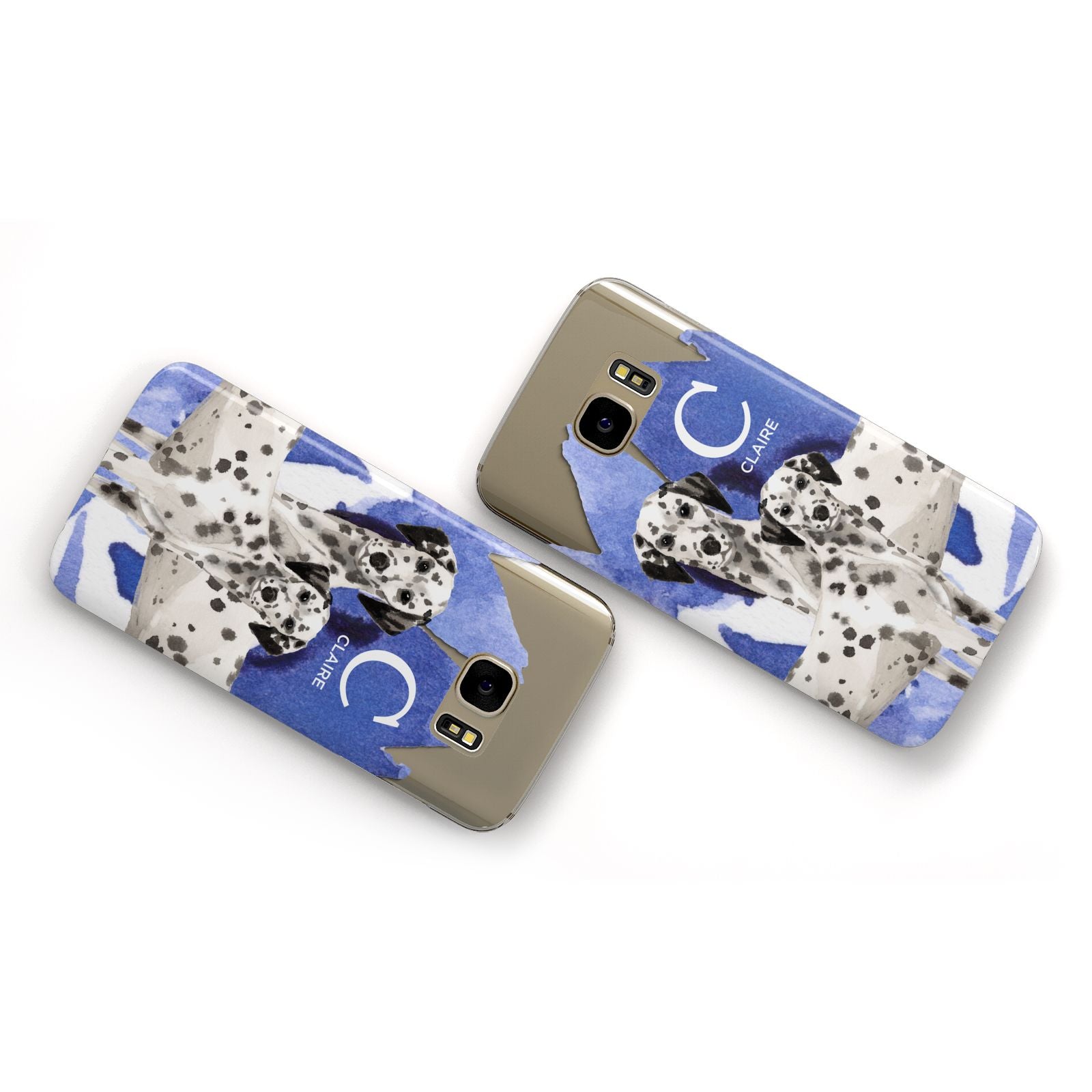 Personalised Dalmatian Samsung Galaxy Case Flat Overview