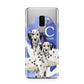 Personalised Dalmatian Samsung Galaxy S9 Plus Case on Silver phone