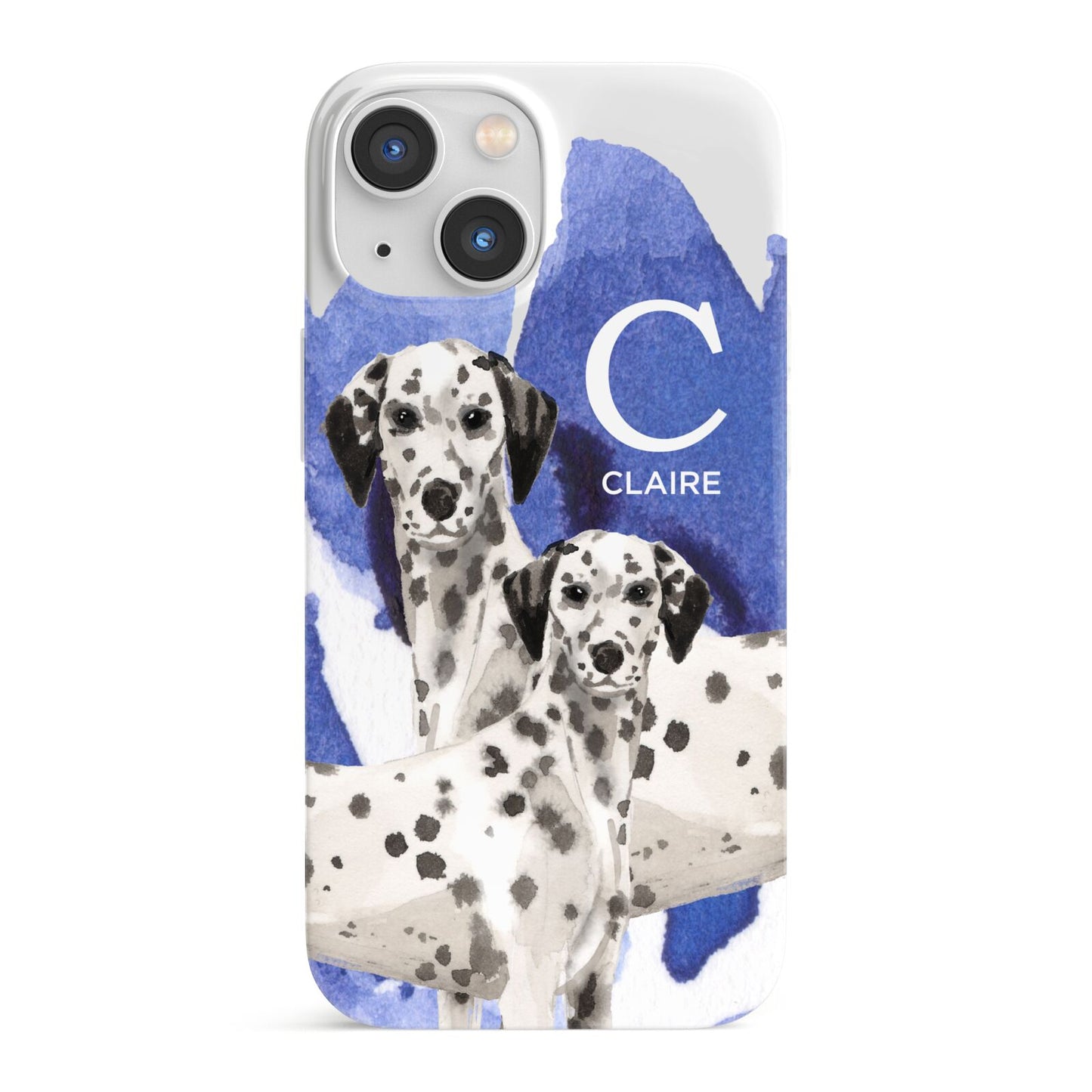 Personalised Dalmatian iPhone 13 Mini Full Wrap 3D Snap Case