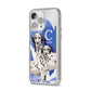 Personalised Dalmatian iPhone 14 Pro Max Clear Tough Case Silver Angled Image