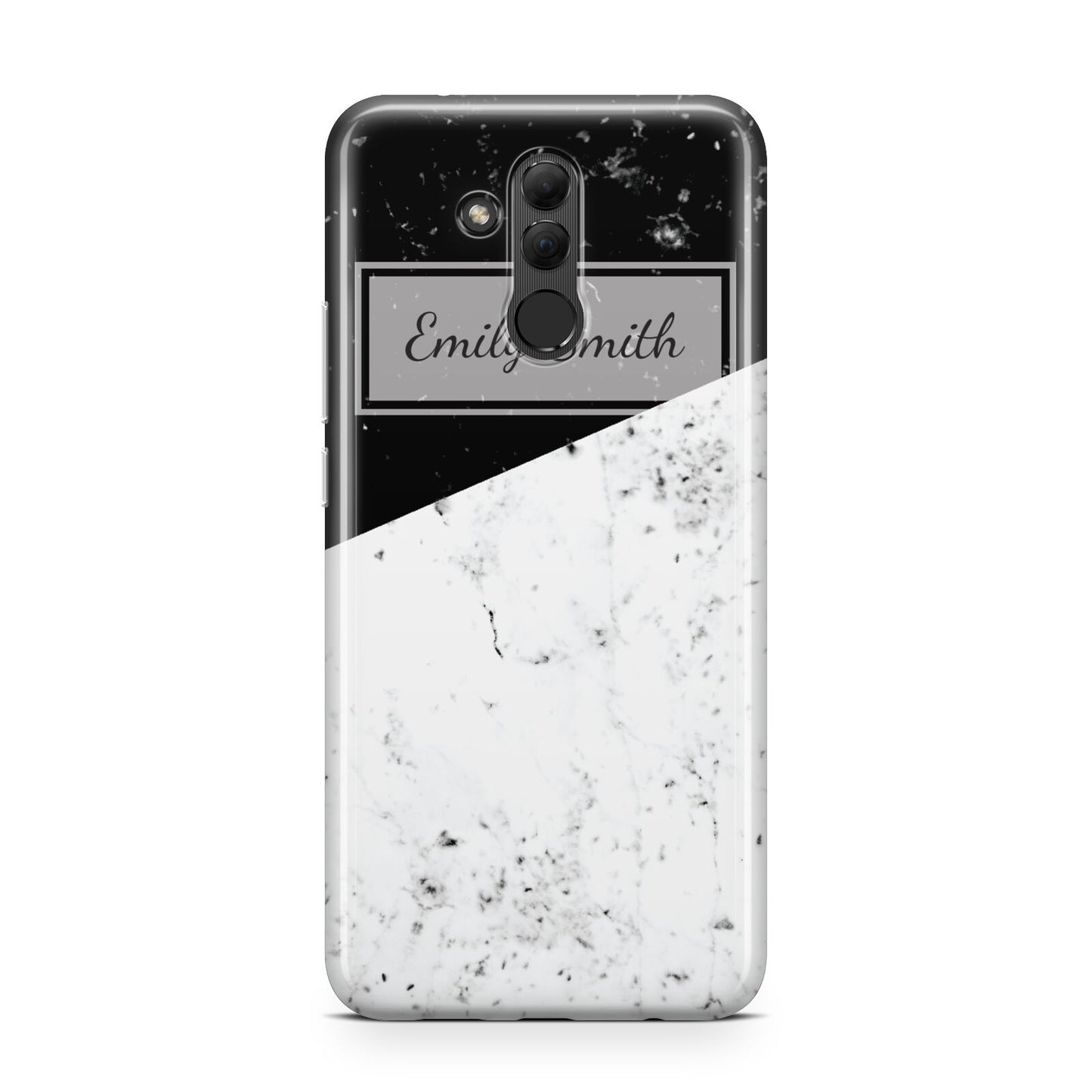 Personalised Day Night Marble Name Initials Huawei Mate 20 Lite