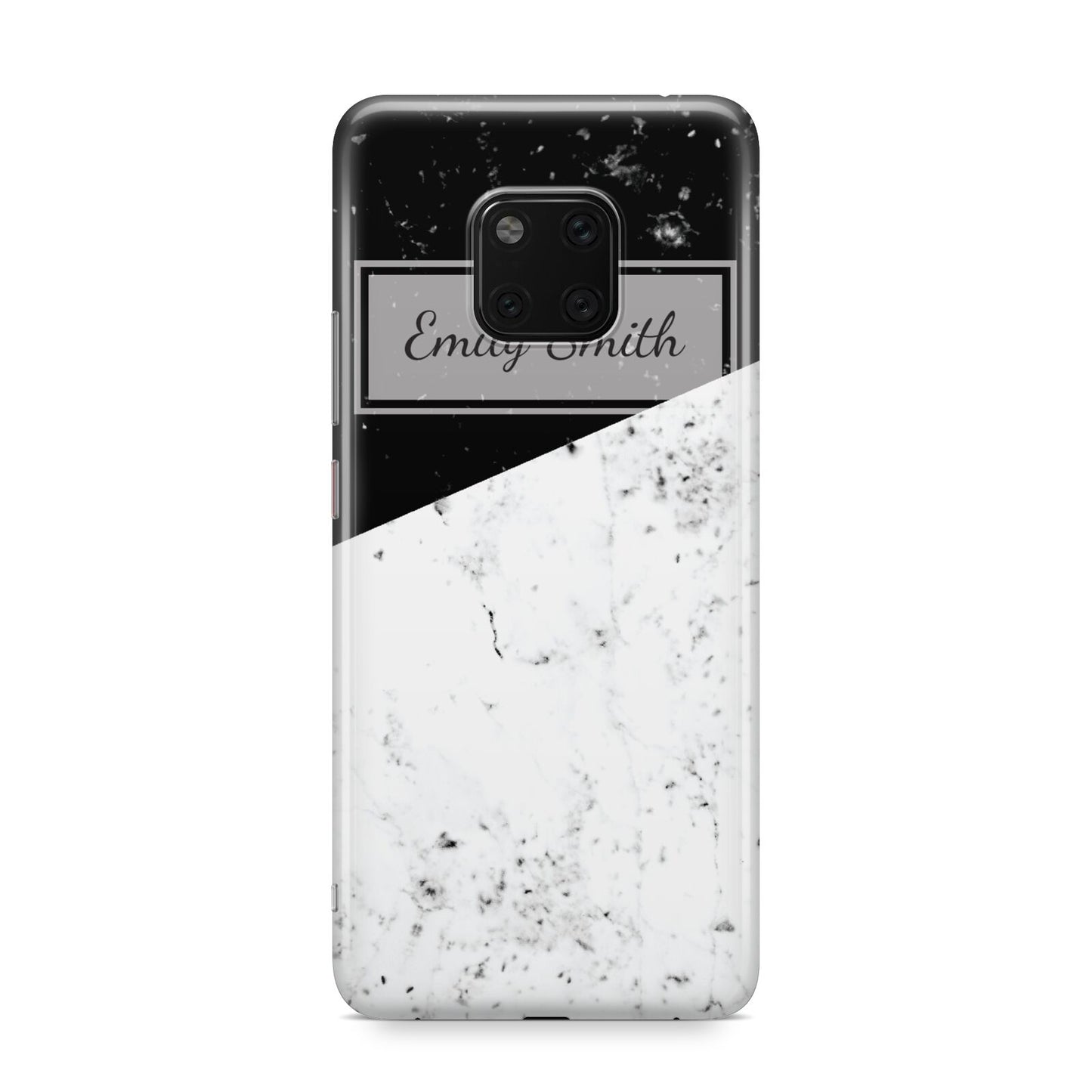 Personalised Day Night Marble Name Initials Huawei Mate 20 Pro Phone Case