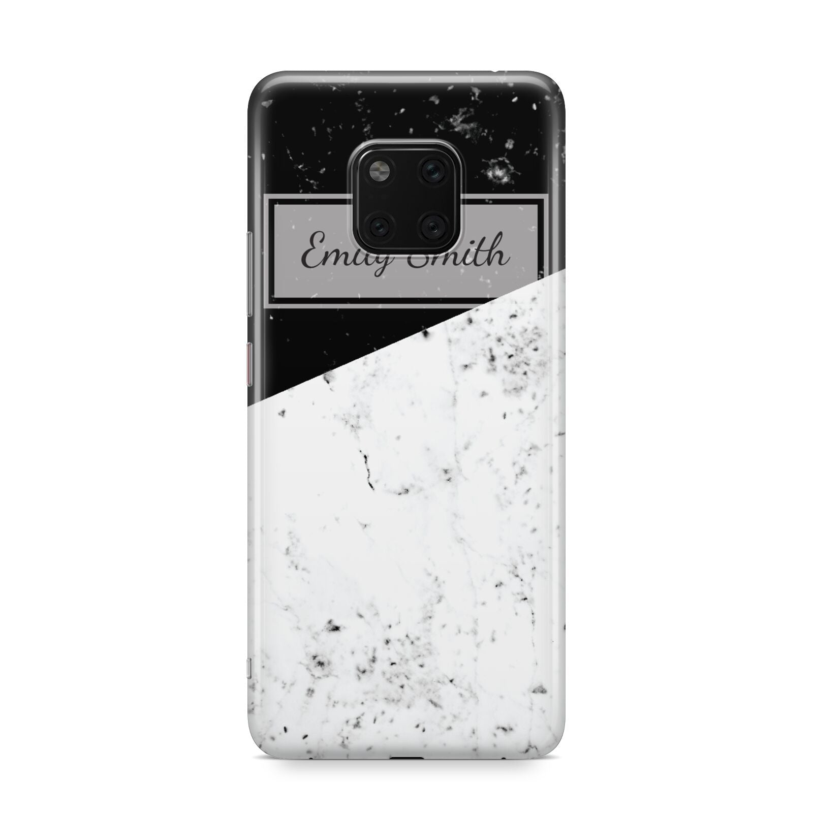 Personalised Day Night Marble Name Initials Huawei Mate 20 Pro Phone Case