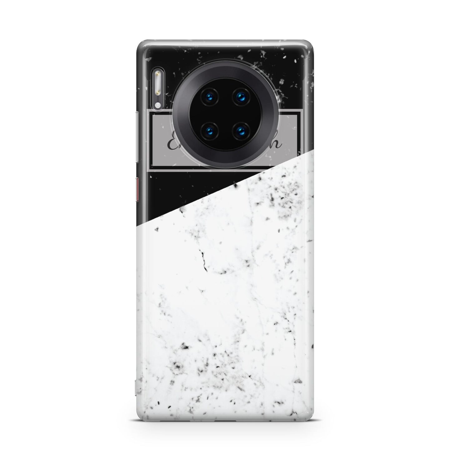 Personalised Day Night Marble Name Initials Huawei Mate 30 Pro Phone Case