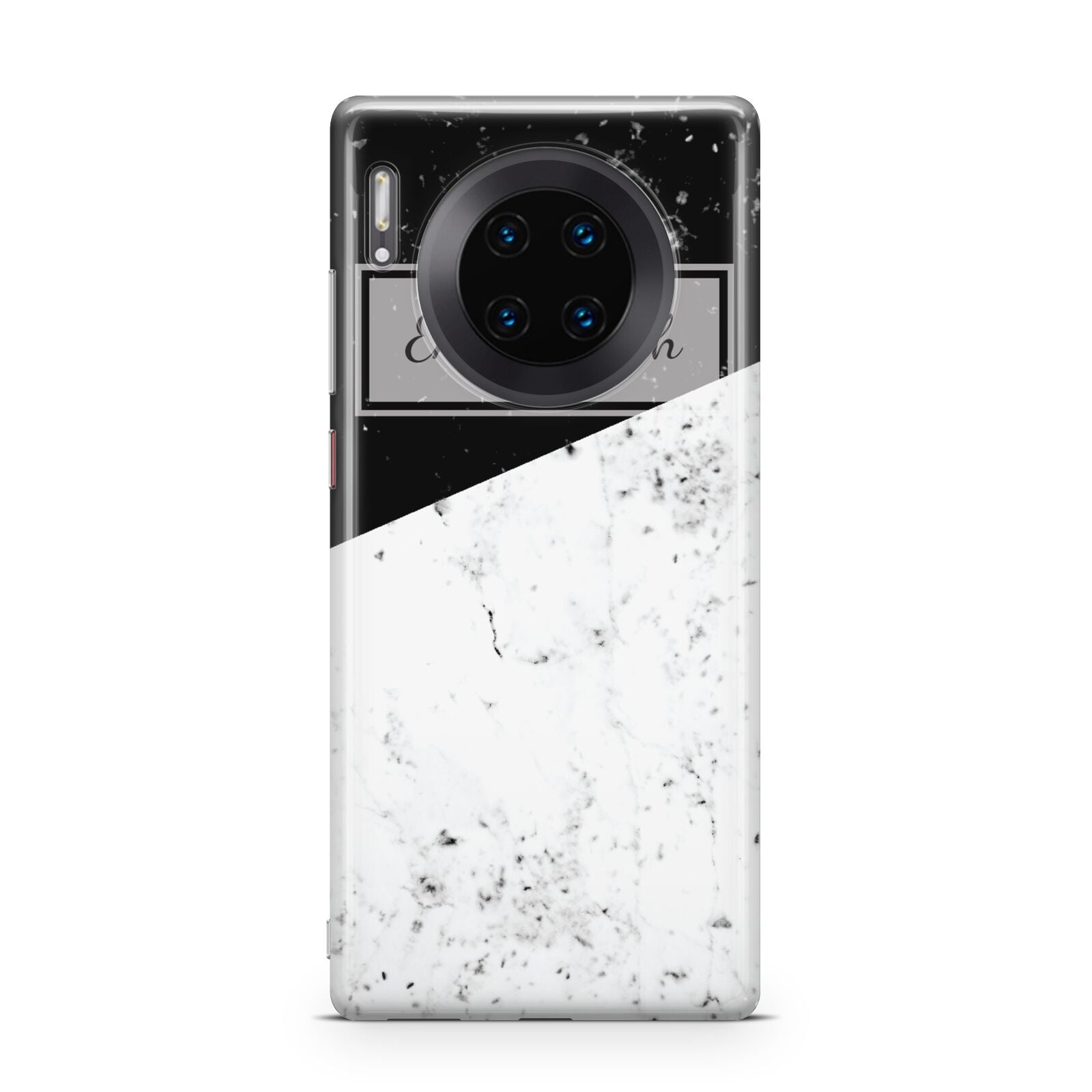 Personalised Day Night Marble Name Initials Huawei Mate 30 Pro Phone Case