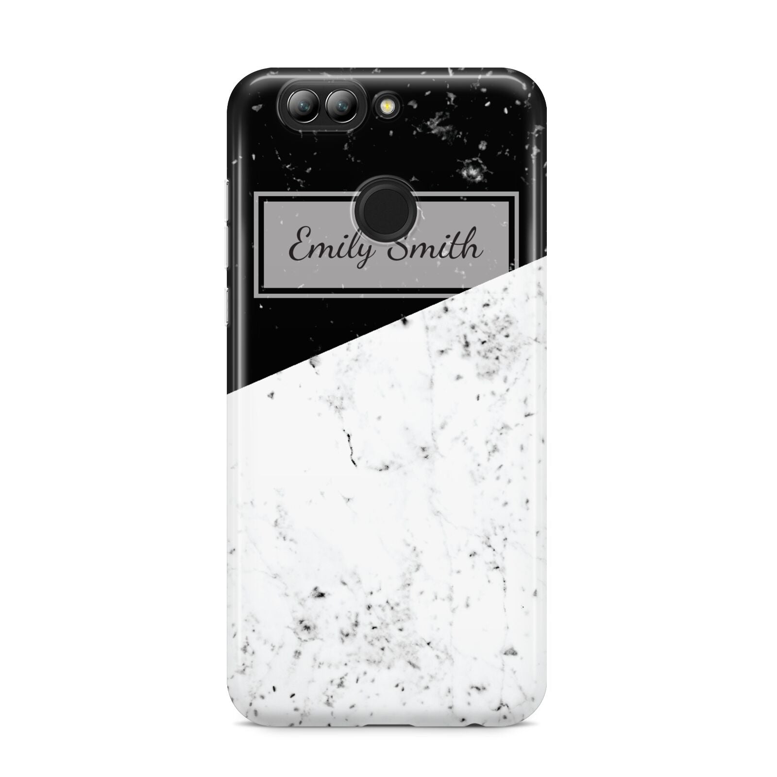 Personalised Day Night Marble Name Initials Huawei Nova 2s Phone Case