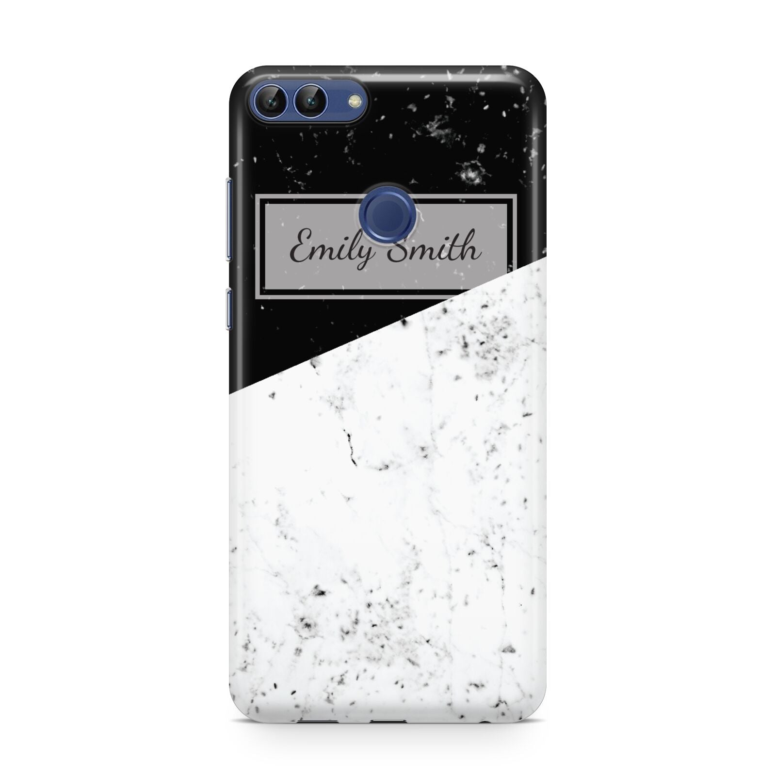 Personalised Day Night Marble Name Initials Huawei P Smart Case