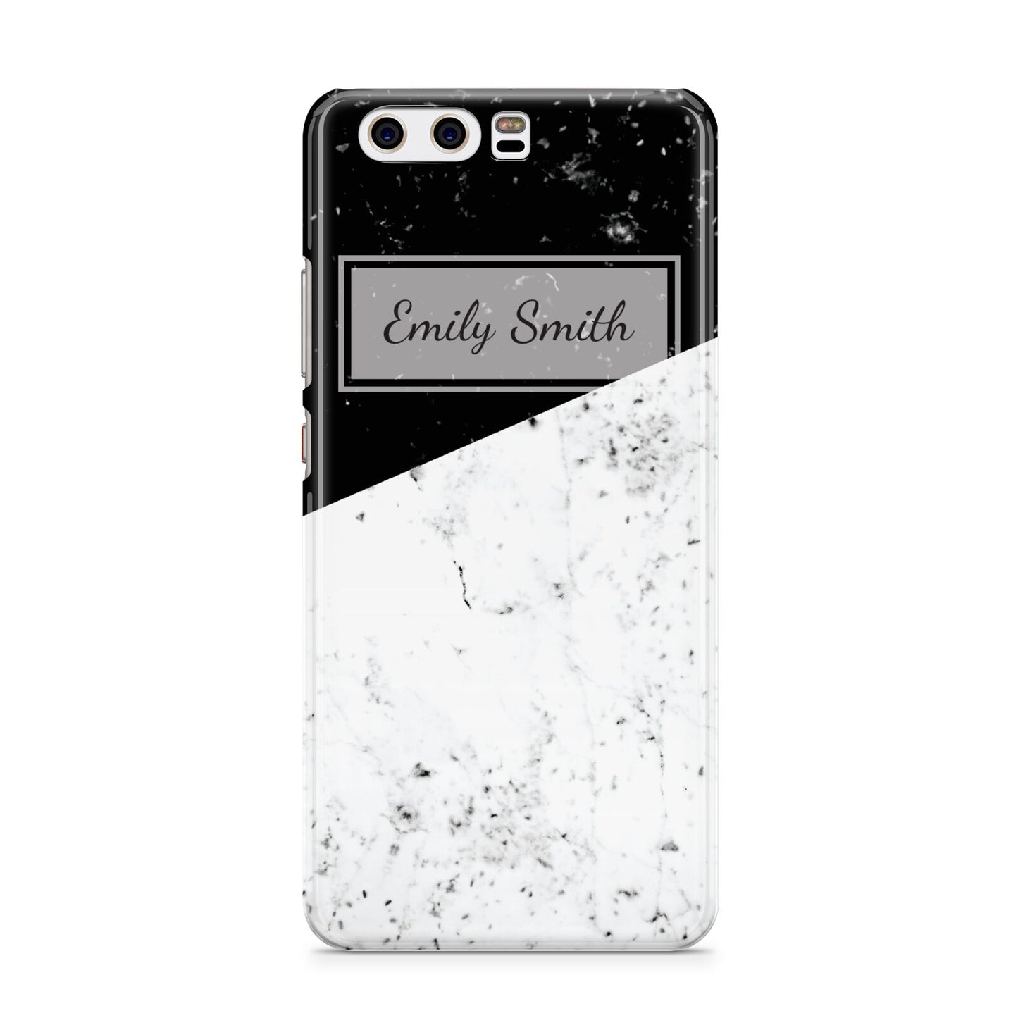 Personalised Day Night Marble Name Initials Huawei P10 Phone Case