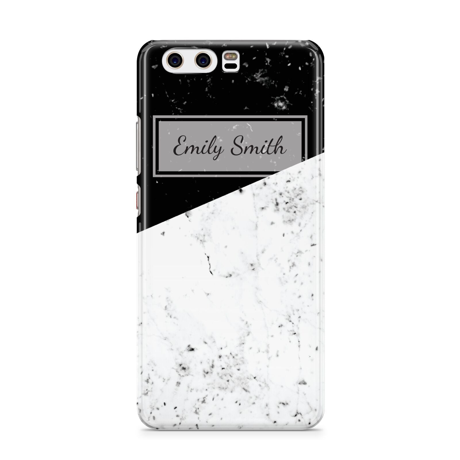 Personalised Day Night Marble Name Initials Huawei P10 Phone Case