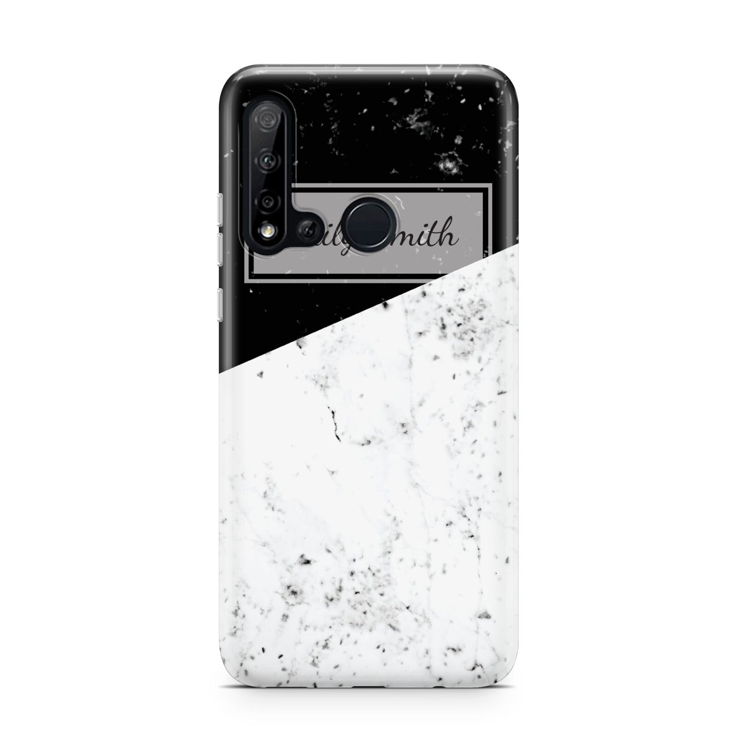 Personalised Day Night Marble Name Initials Huawei P20 Lite 5G Phone Case