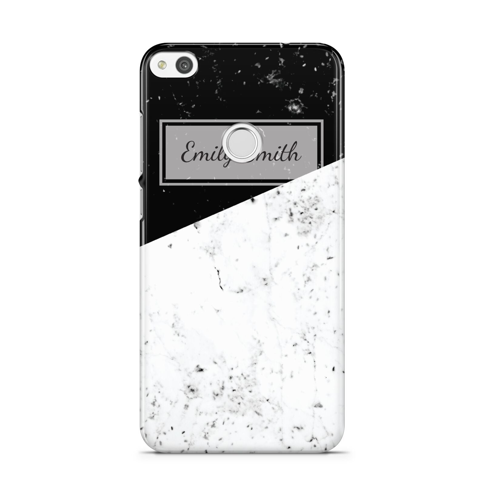 Personalised Day Night Marble Name Initials Huawei P8 Lite Case