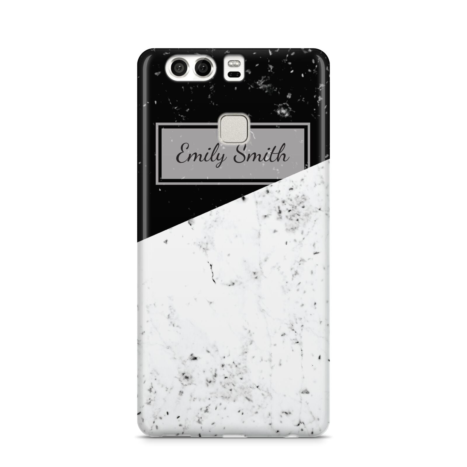 Personalised Day Night Marble Name Initials Huawei P9 Case