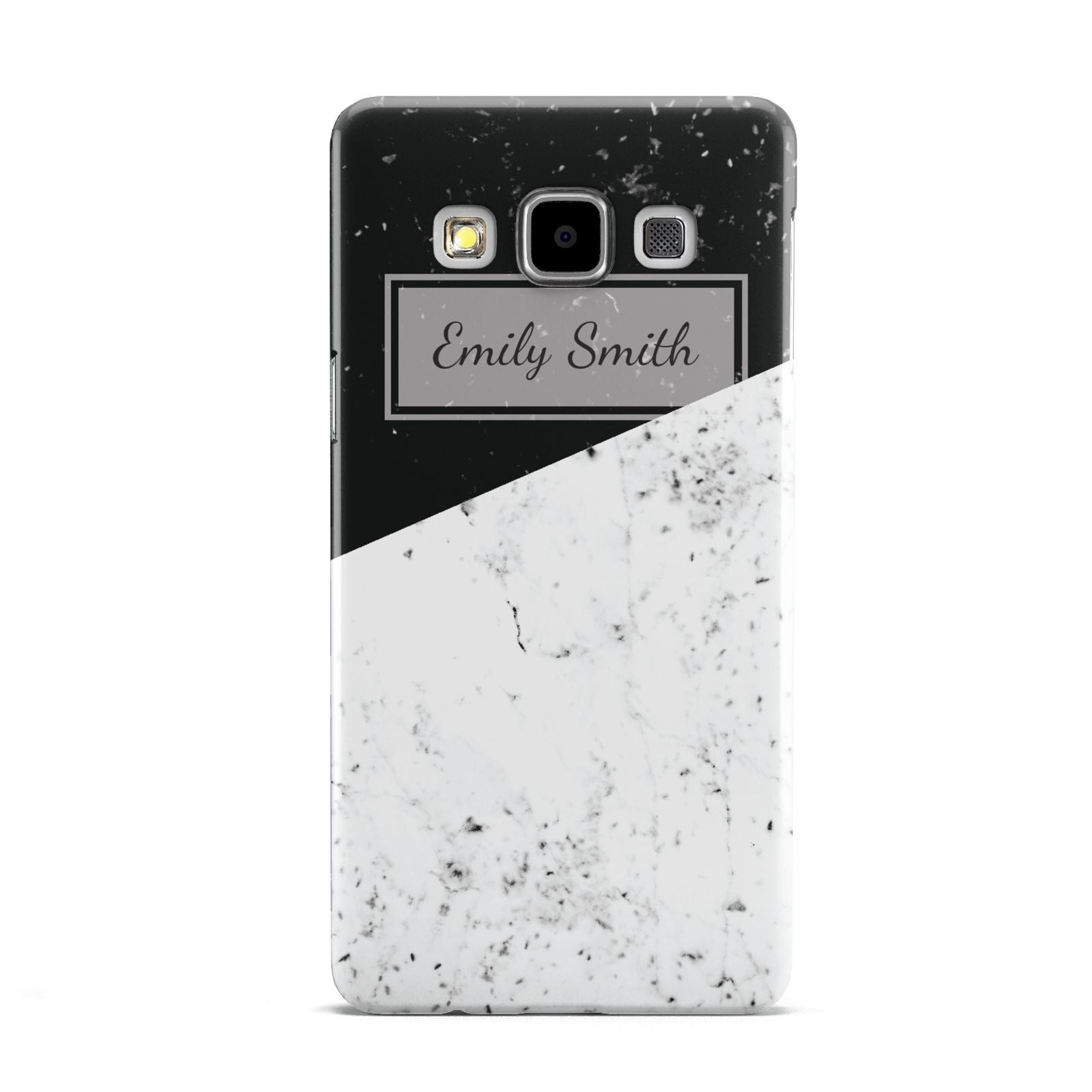 Personalised Day Night Marble Name Initials Samsung Galaxy A5 Case