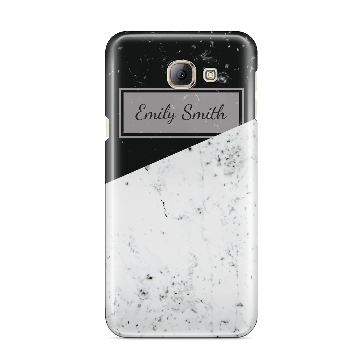 Personalised Day Night Marble Name Initials Samsung Galaxy A8 2016 Case