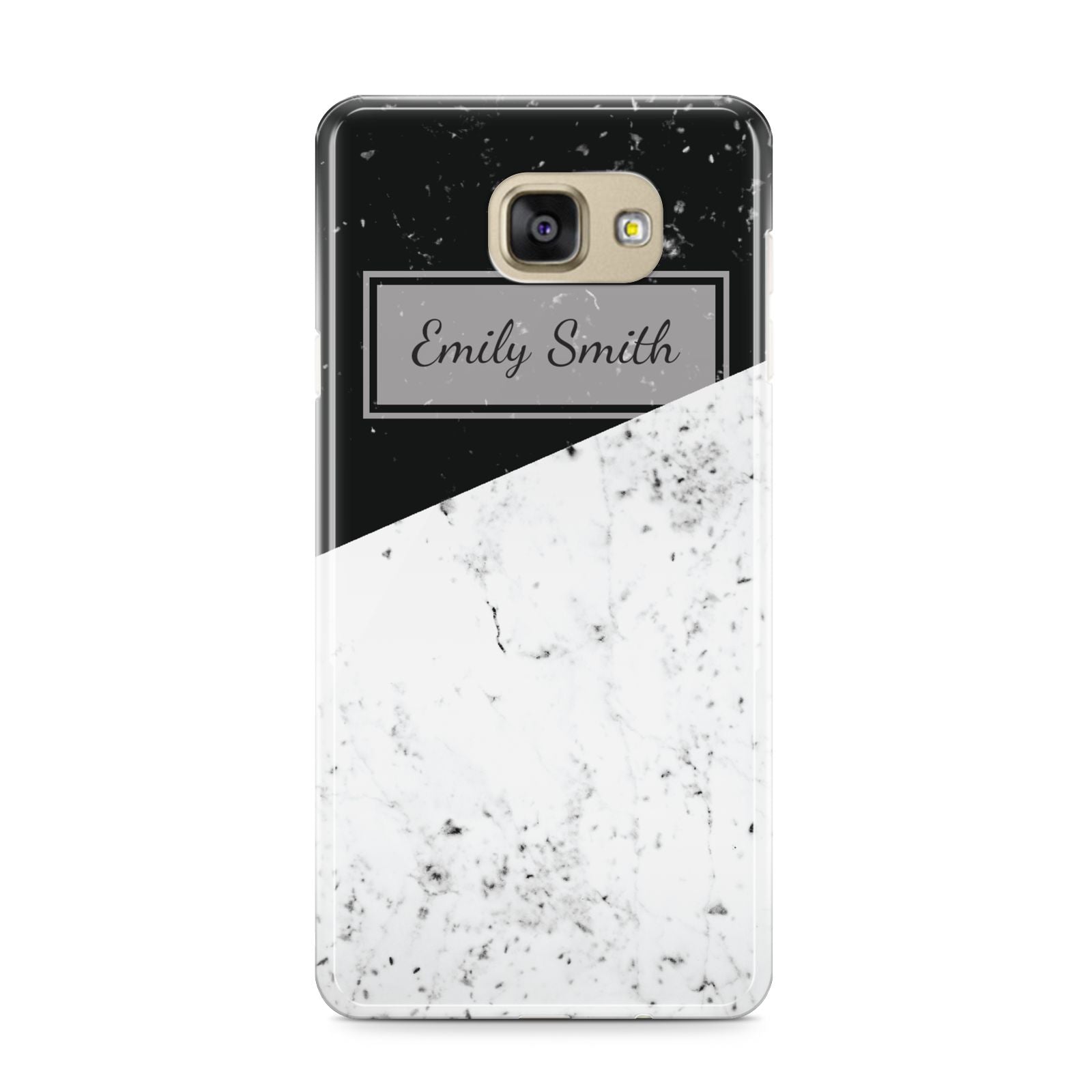 Personalised Day Night Marble Name Initials Samsung Galaxy A9 2016 Case on gold phone