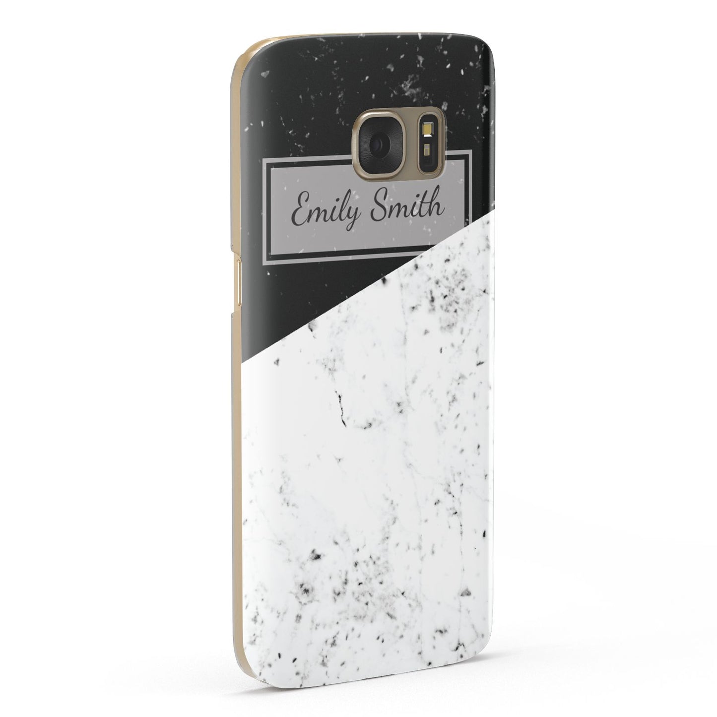 Personalised Day Night Marble Name Initials Samsung Galaxy Case Fourty Five Degrees