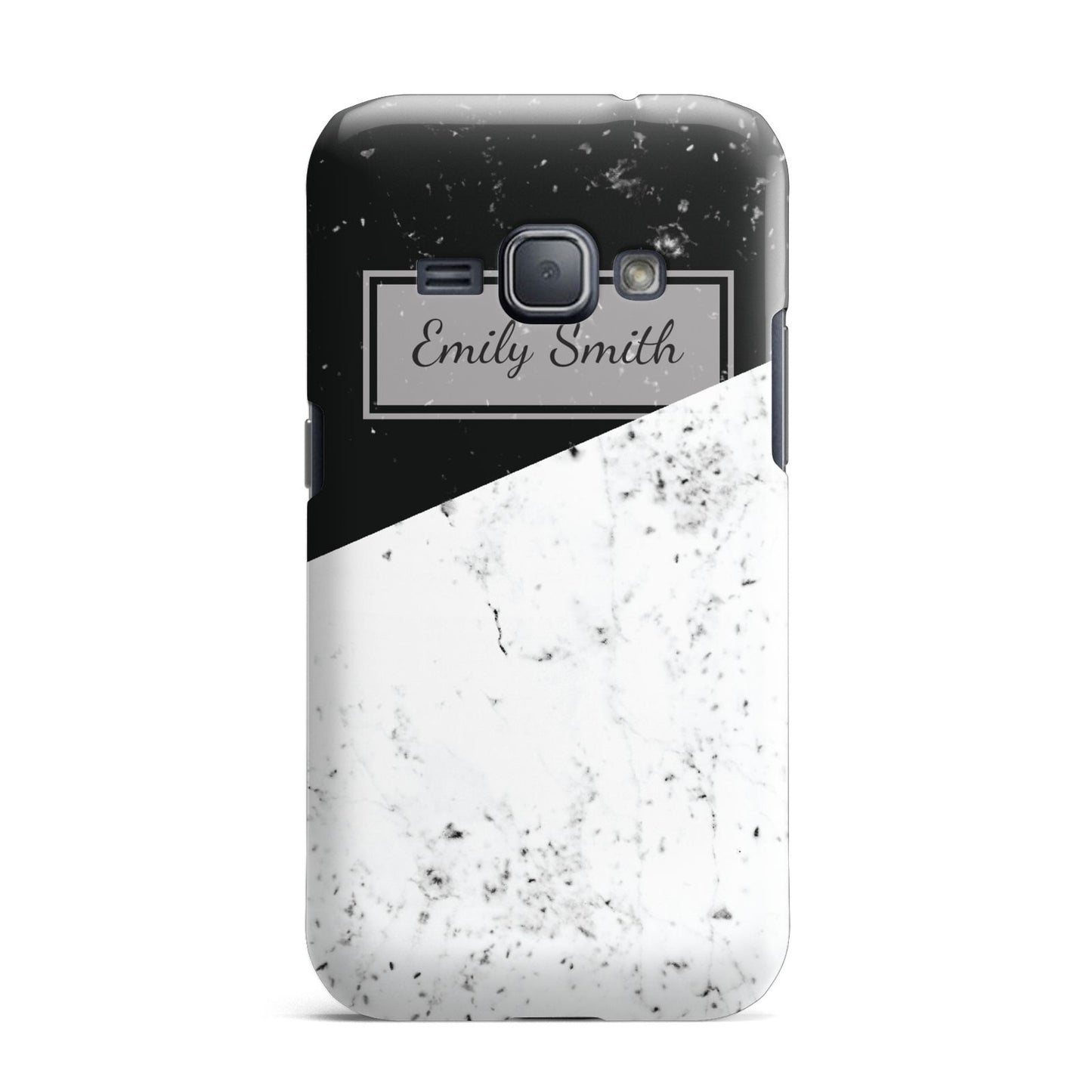 Personalised Day Night Marble Name Initials Samsung Galaxy J1 2016 Case