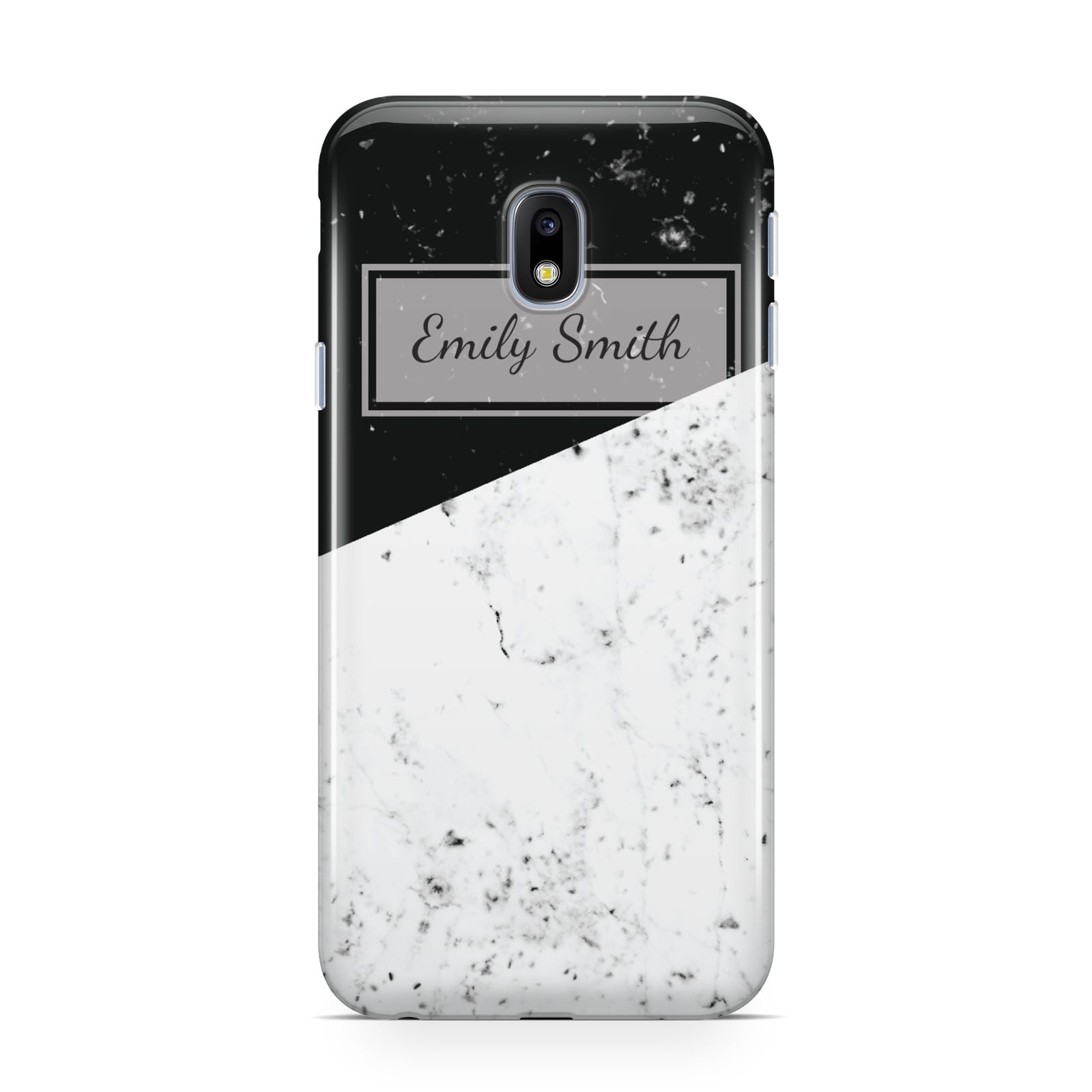 Personalised Day Night Marble Name Initials Samsung Galaxy J3 2017 Case