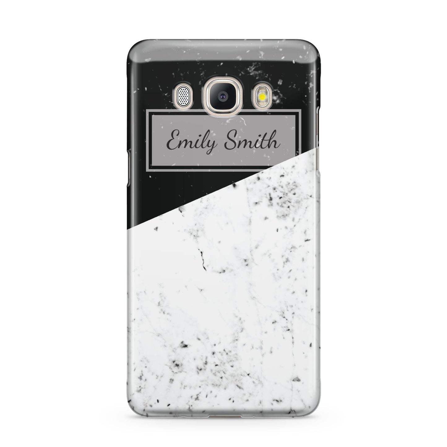 Personalised Day Night Marble Name Initials Samsung Galaxy J5 2016 Case