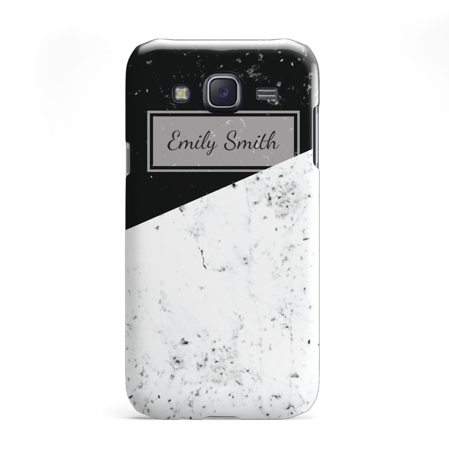 Personalised Day Night Marble Name Initials Samsung Galaxy J5 Case