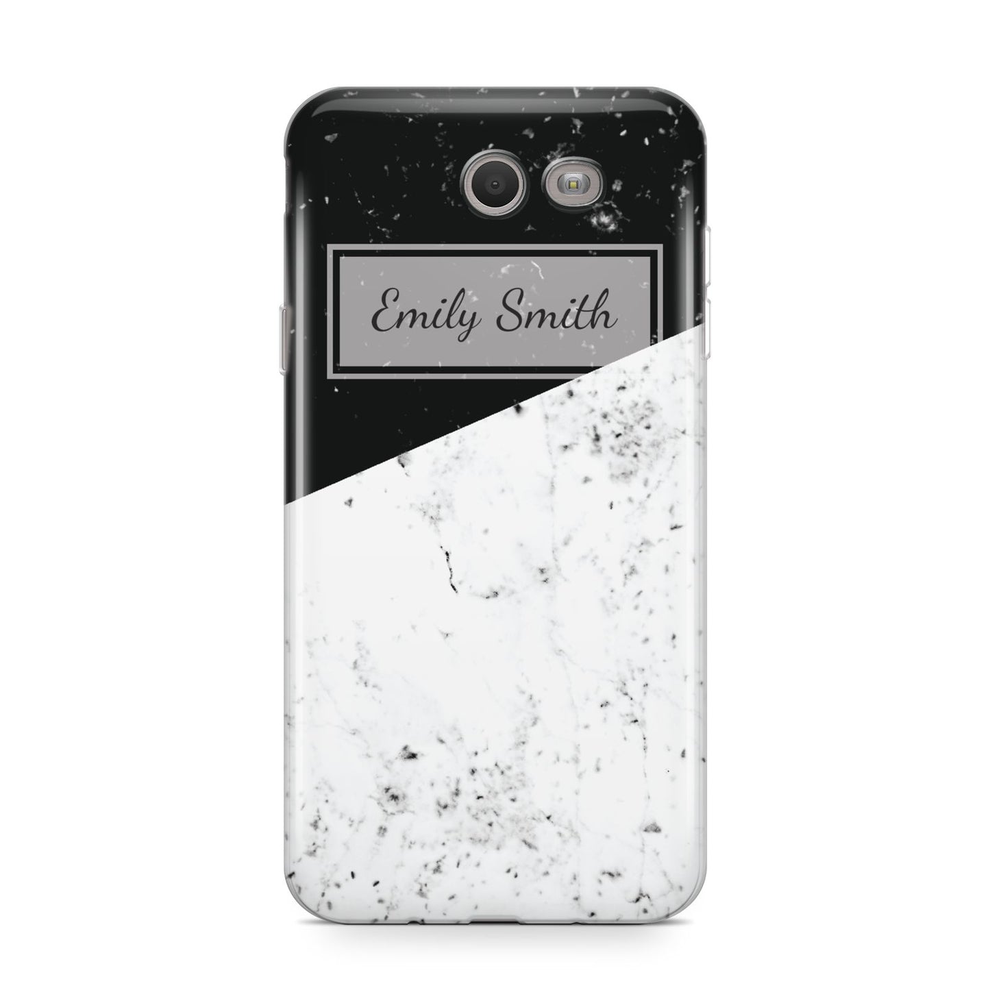 Personalised Day Night Marble Name Initials Samsung Galaxy J7 2017 Case