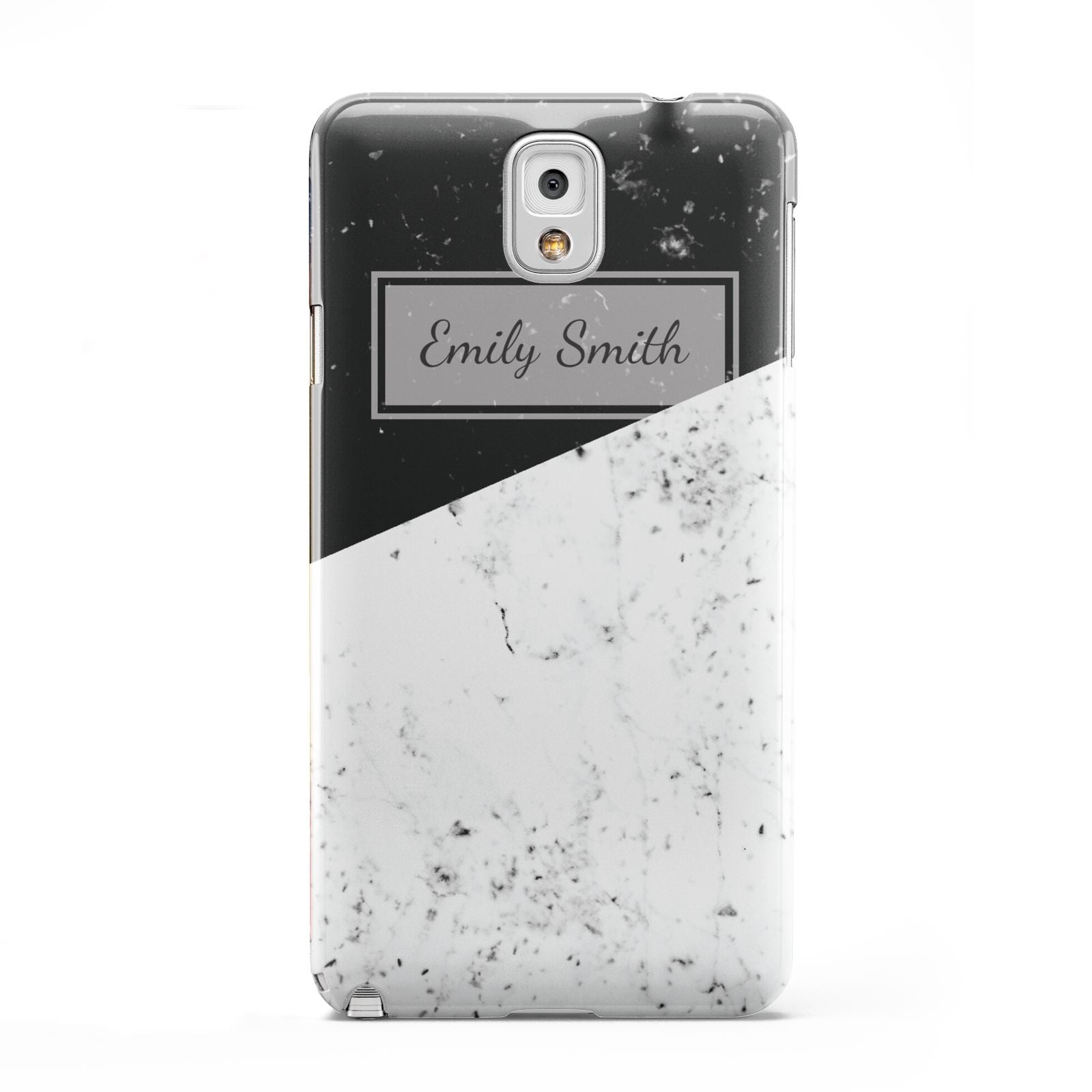 Personalised Day Night Marble Name Initials Samsung Galaxy Note 3 Case
