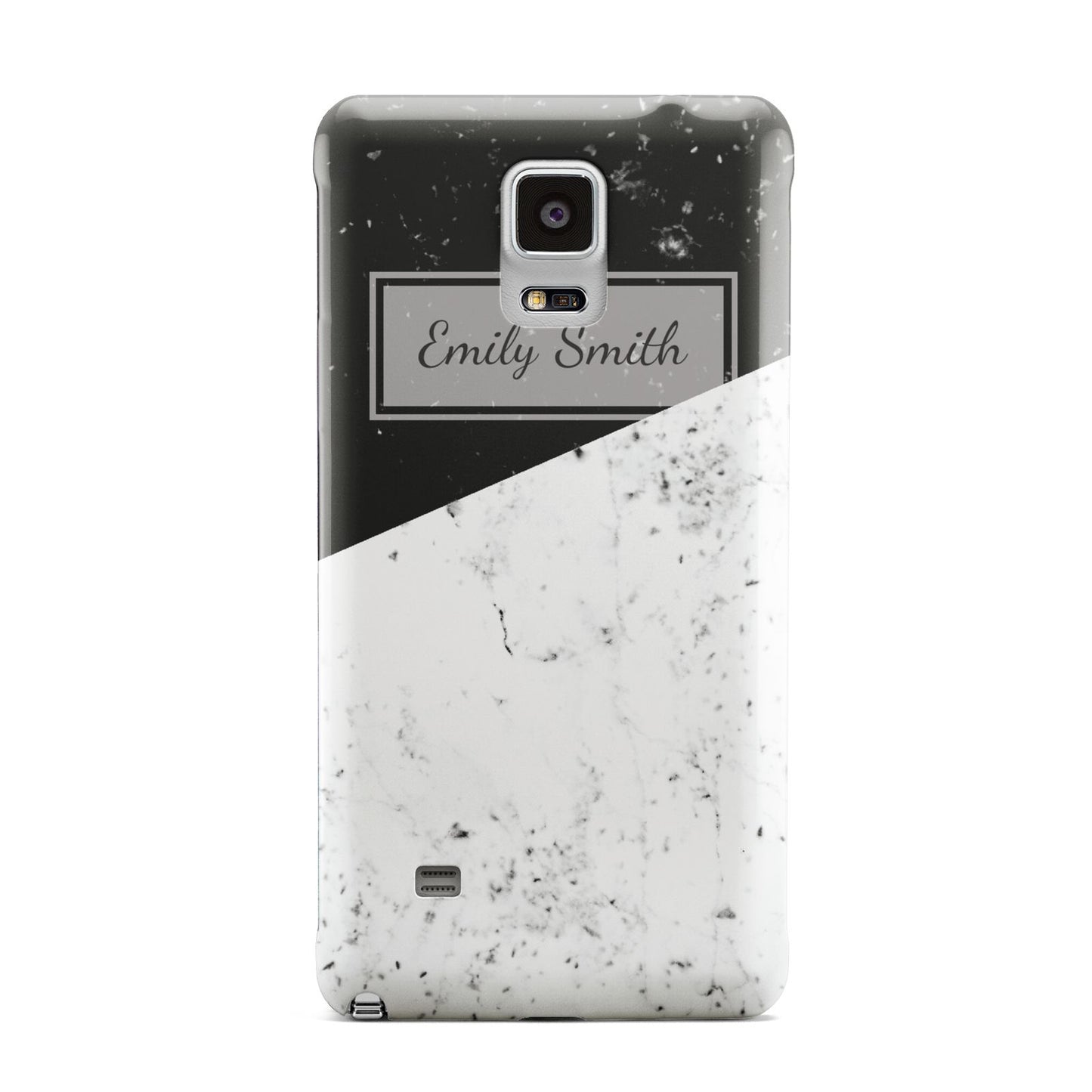 Personalised Day Night Marble Name Initials Samsung Galaxy Note 4 Case