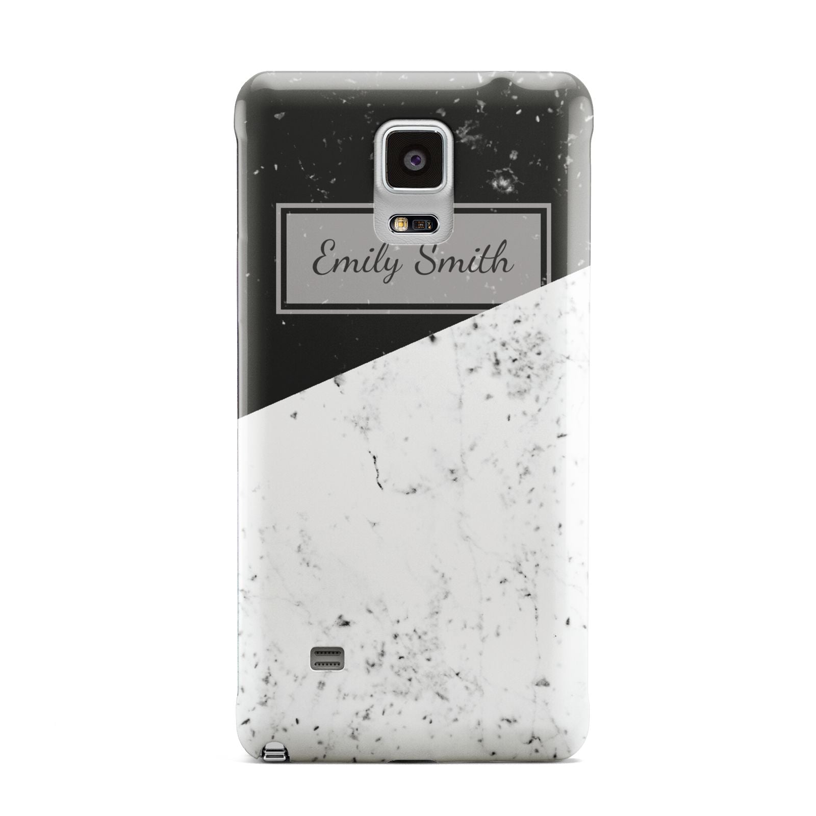 Personalised Day Night Marble Name Initials Samsung Galaxy Note 4 Case
