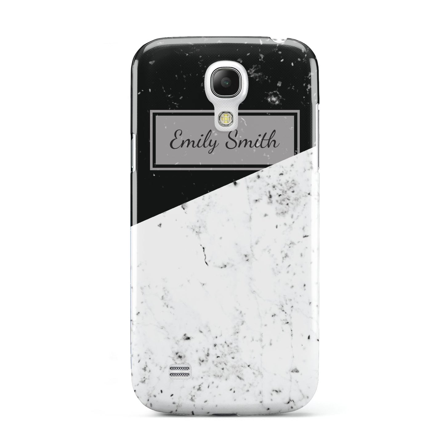 Personalised Day Night Marble Name Initials Samsung Galaxy S4 Mini Case