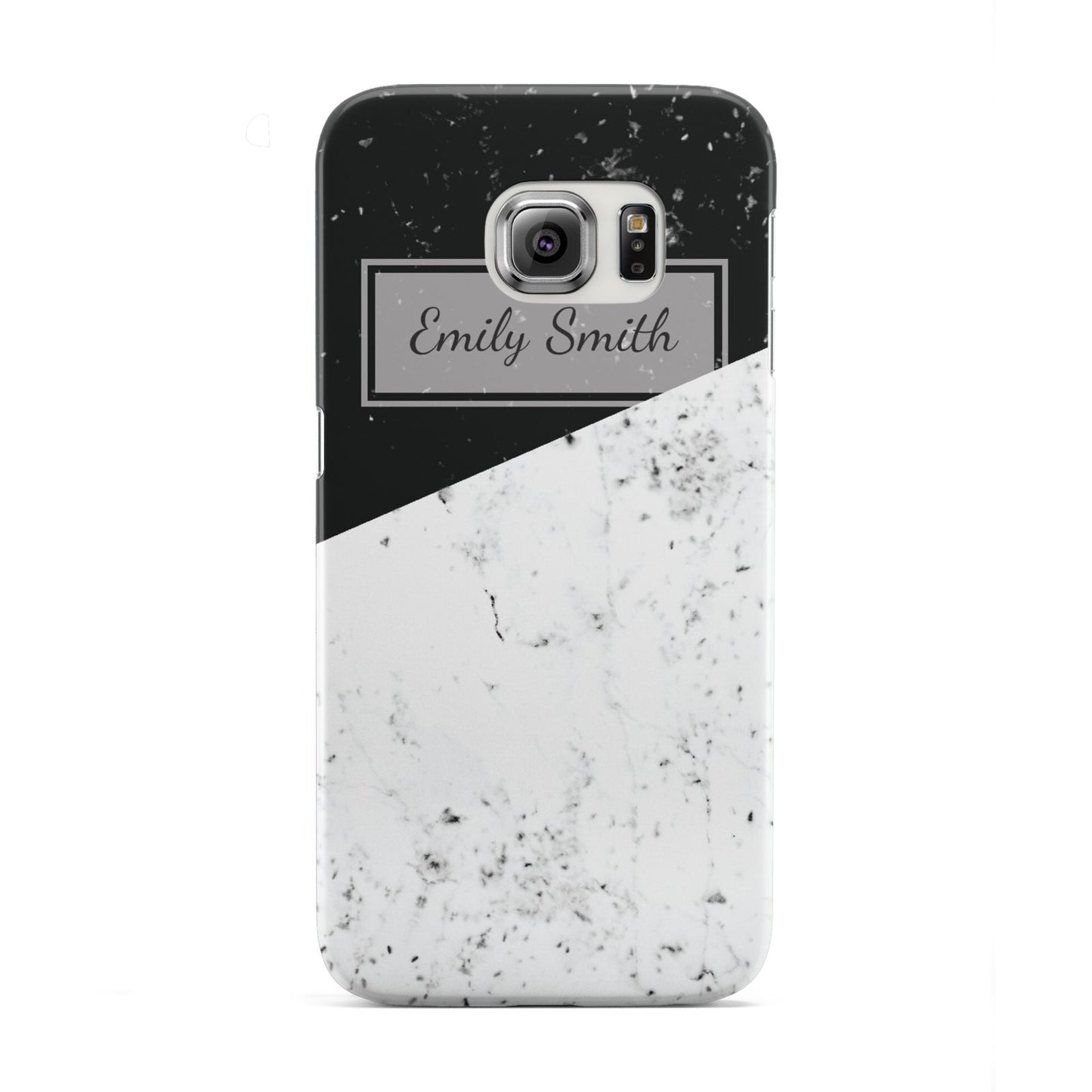 Personalised Day Night Marble Name Initials Samsung Galaxy S6 Edge Case