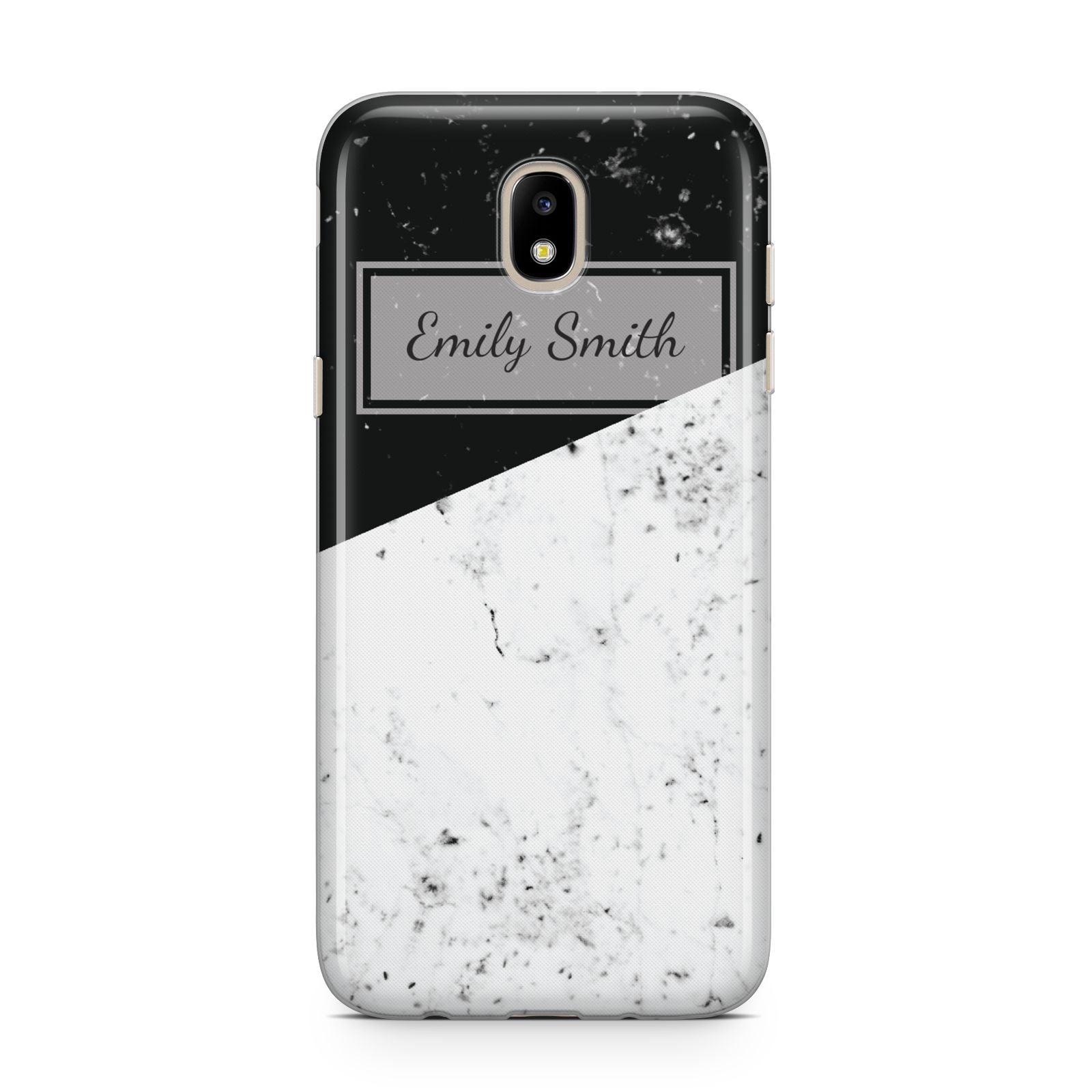 Personalised Day Night Marble Name Initials Samsung J5 2017 Case