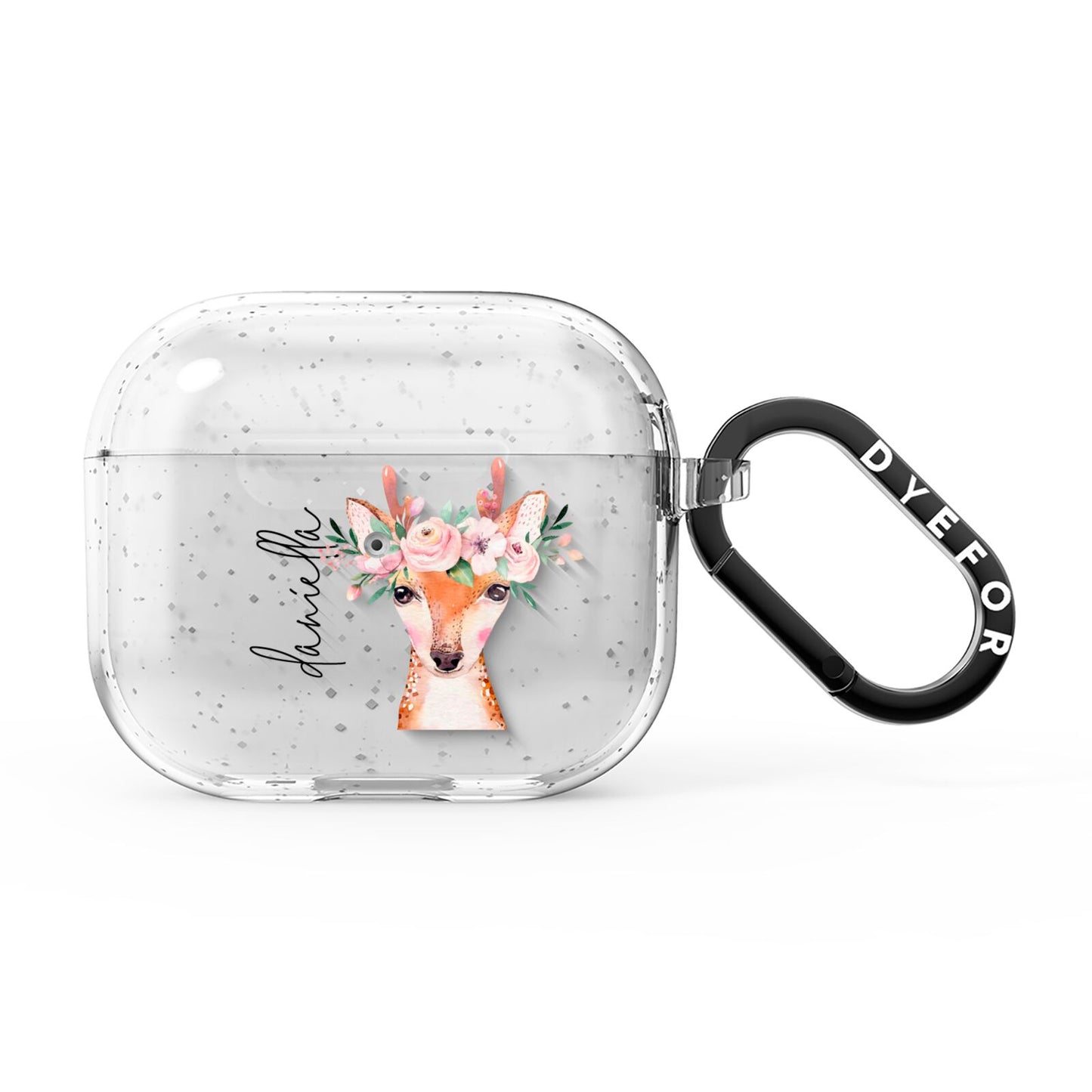 Personalised Deer AirPods Glitter Case 3rd Gen
