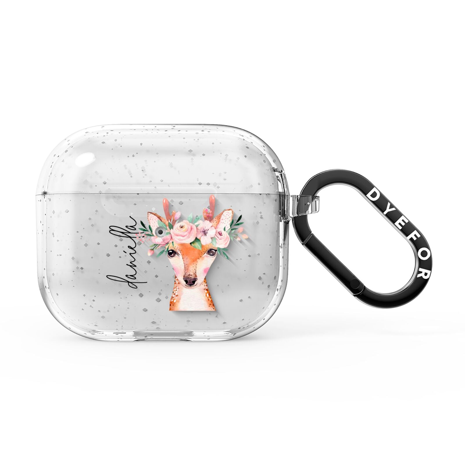 Personalised Deer AirPods Glitter Case 3rd Gen