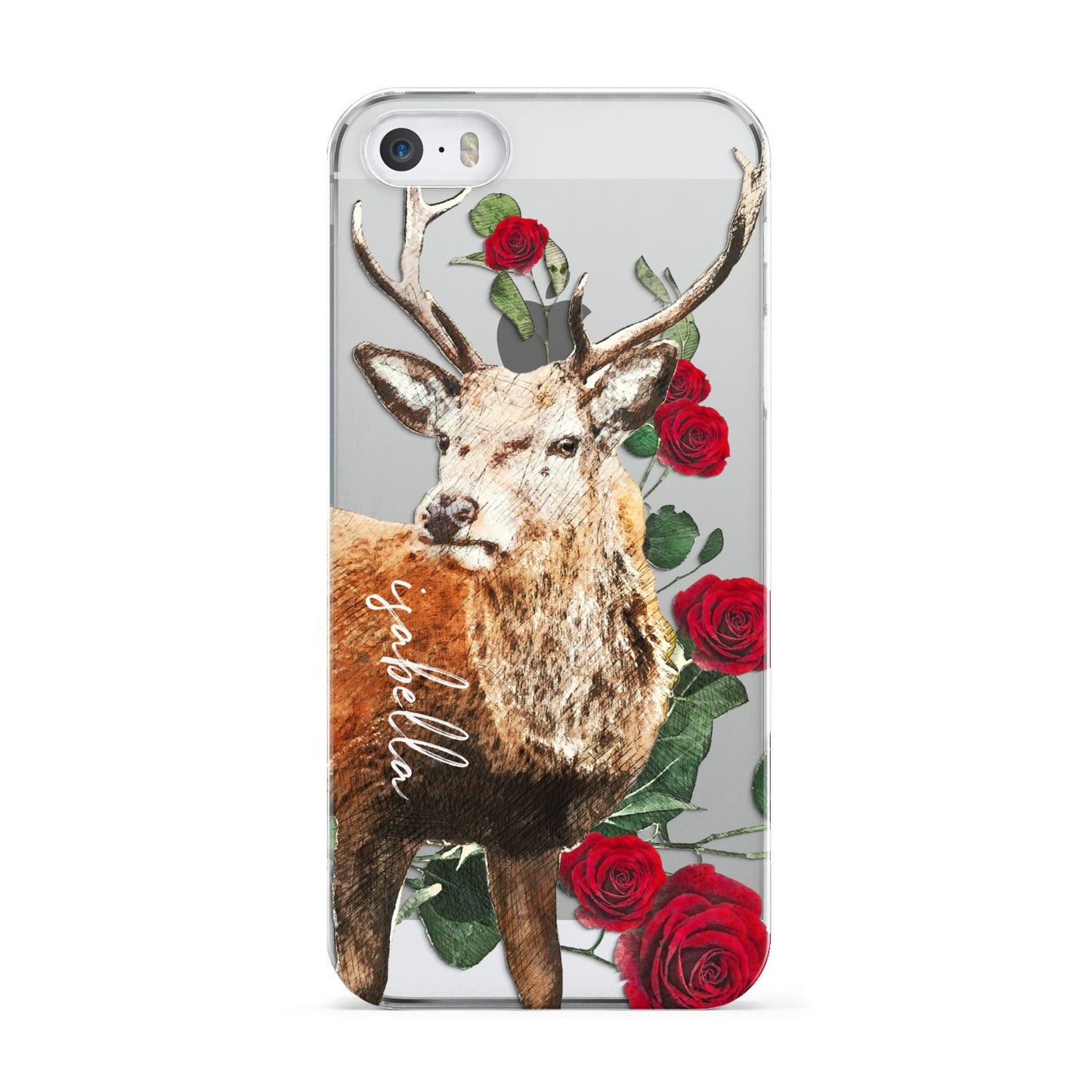 Personalised Deer Name Apple iPhone 5 Case
