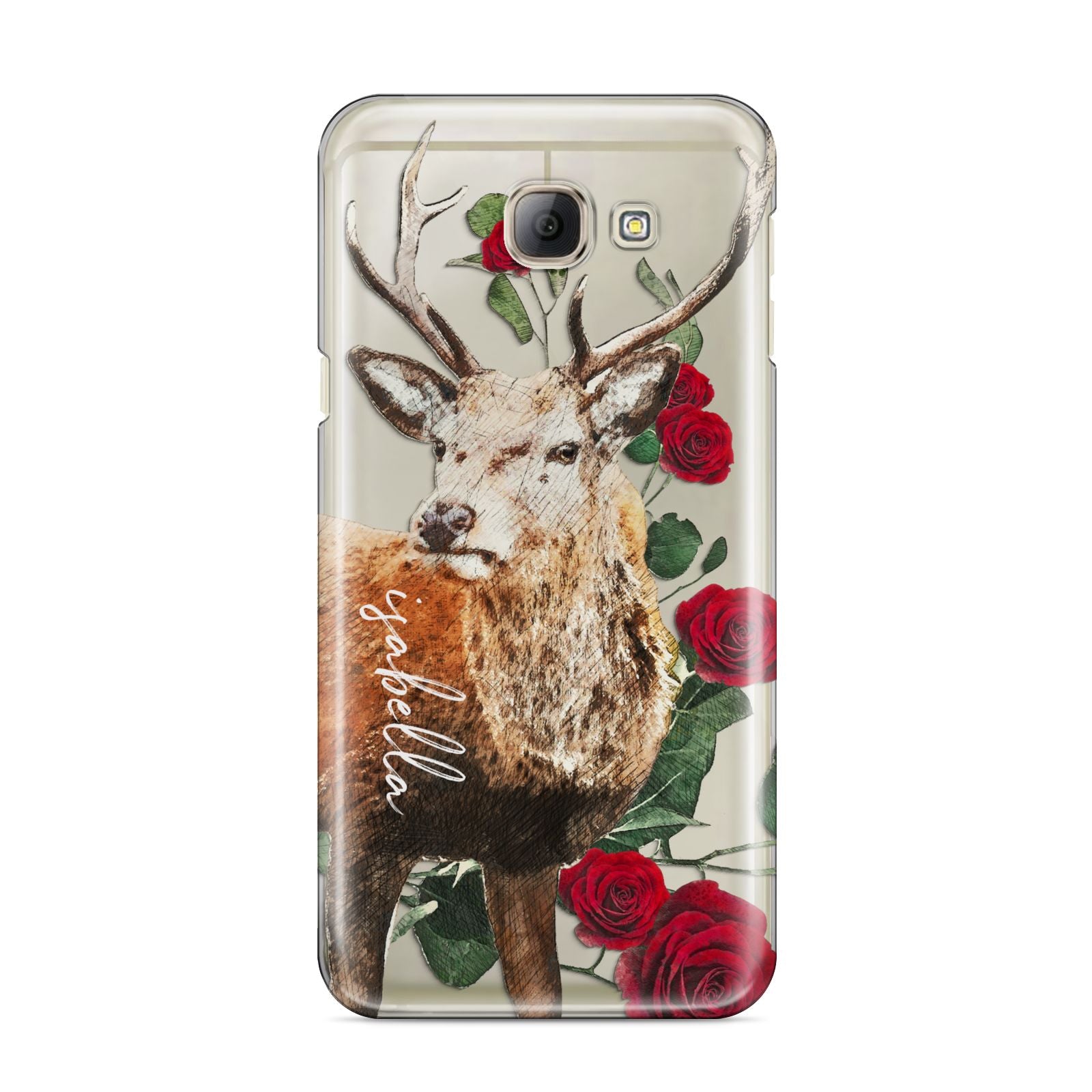 Personalised Deer Name Samsung Galaxy A8 2016 Case