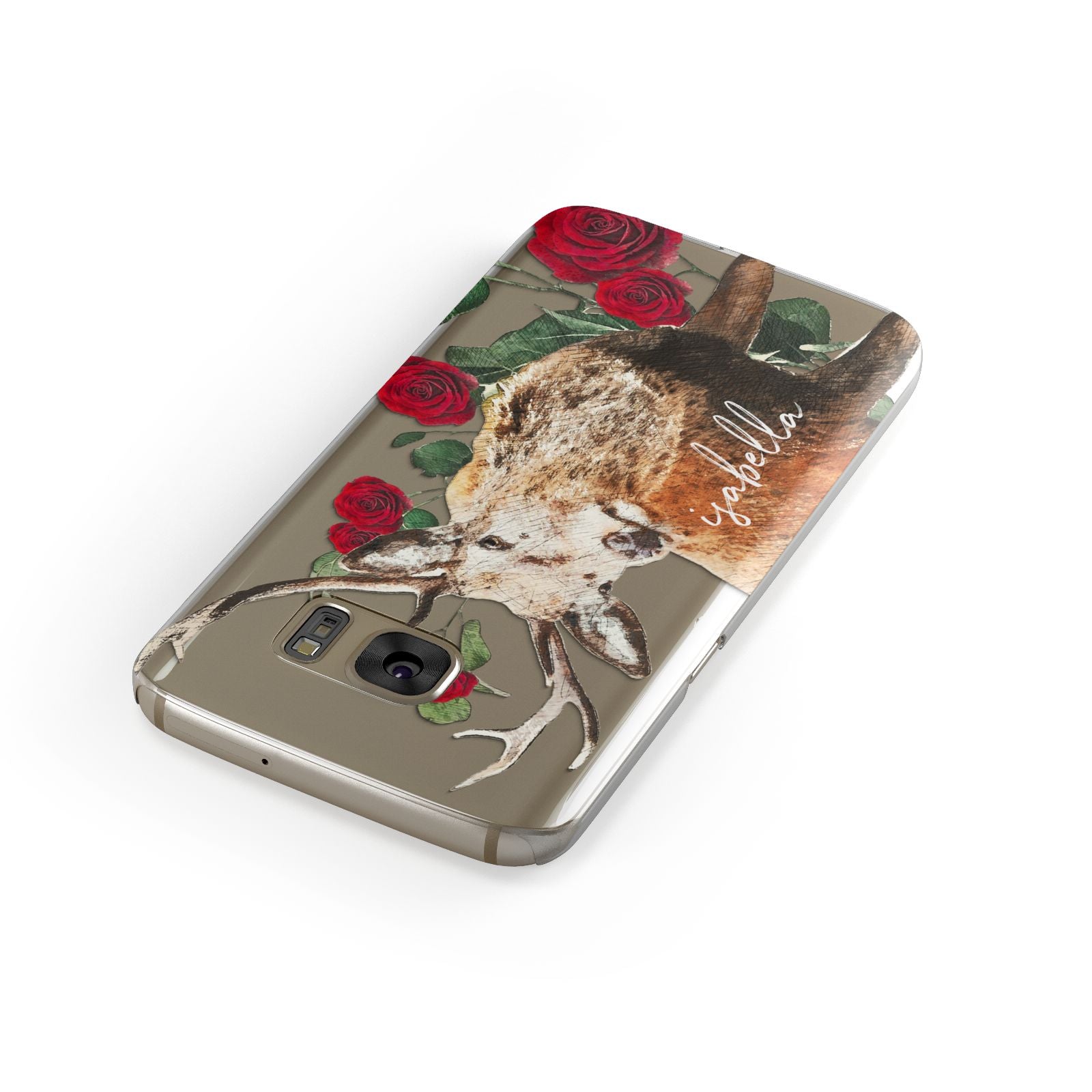 Personalised Deer Name Samsung Galaxy Case Front Close Up