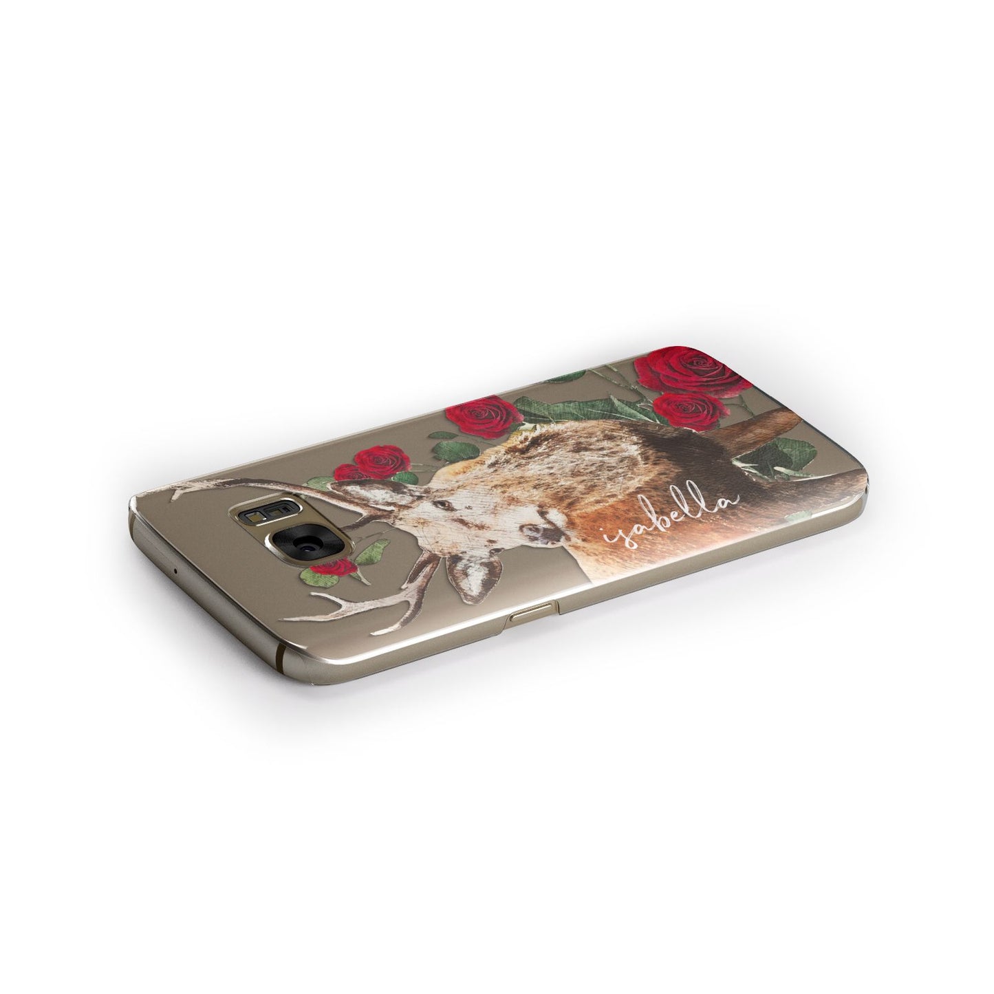 Personalised Deer Name Samsung Galaxy Case Side Close Up