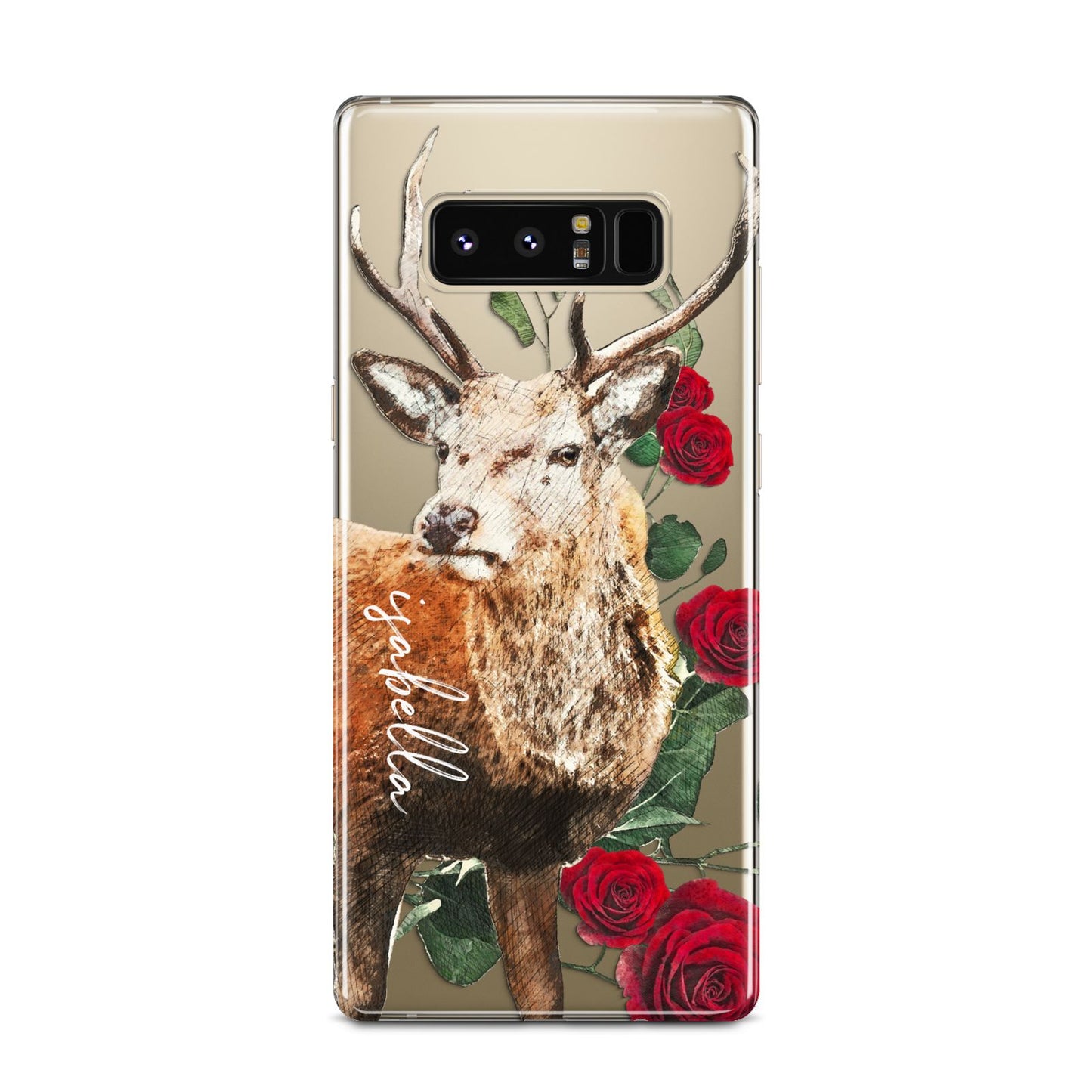 Personalised Deer Name Samsung Galaxy Note 8 Case