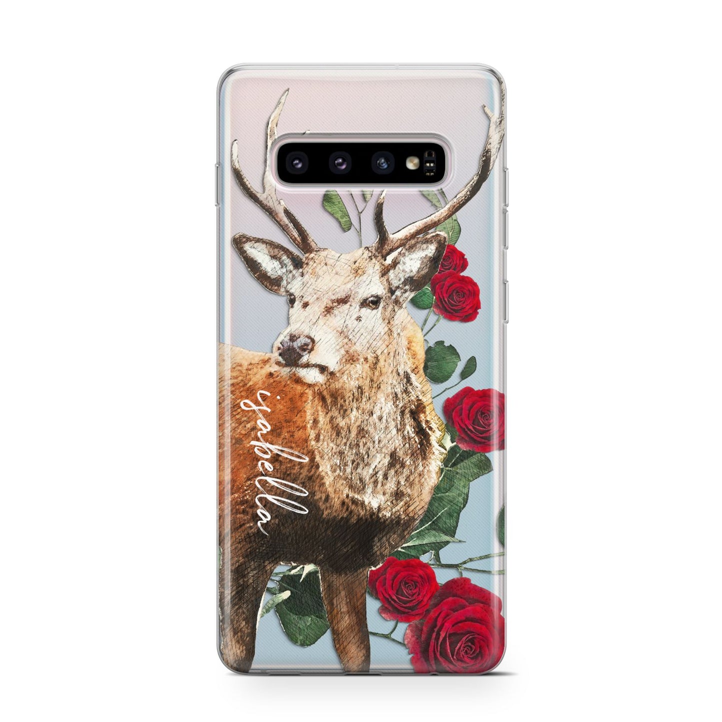 Personalised Deer Name Samsung Galaxy S10 Case