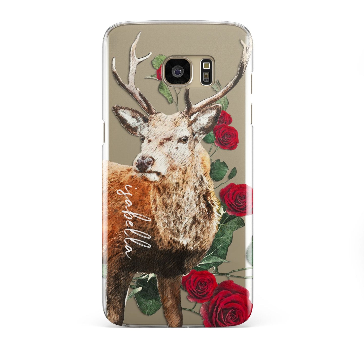 Personalised Deer Name Samsung Galaxy S7 Edge Case