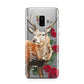 Personalised Deer Name Samsung Galaxy S9 Plus Case on Silver phone